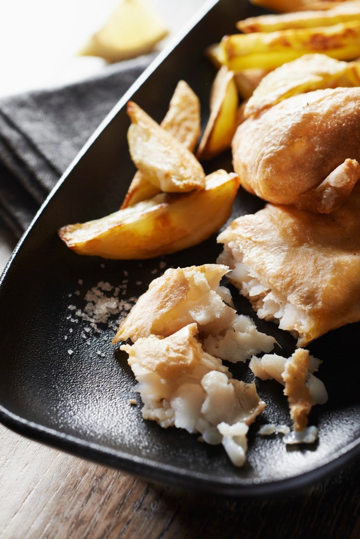 Club plate, 36x15 cm, cast iron look