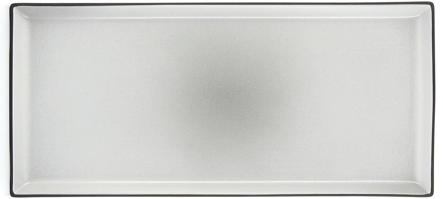 Equinoxe dinner plate rectangular, 35x15x1.8 cm, pepper