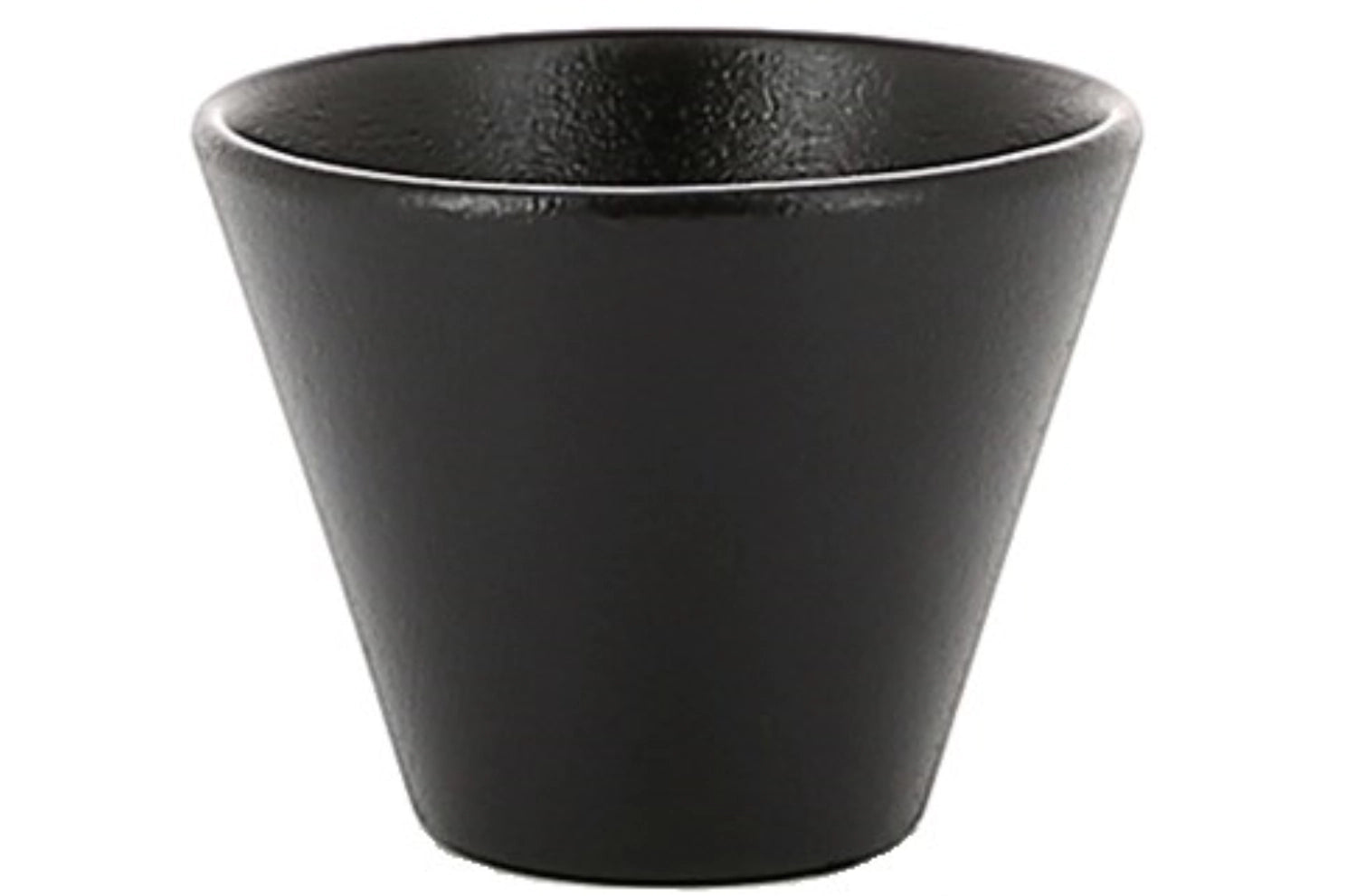 Equinoxe bowl conical, Ø 6.3 cm, H: 5 cm, 5 cl, black