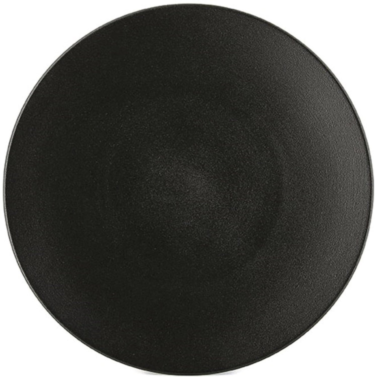 Piastra equinoxe piatta, Ø 26 cm, h: 3 cm, nero