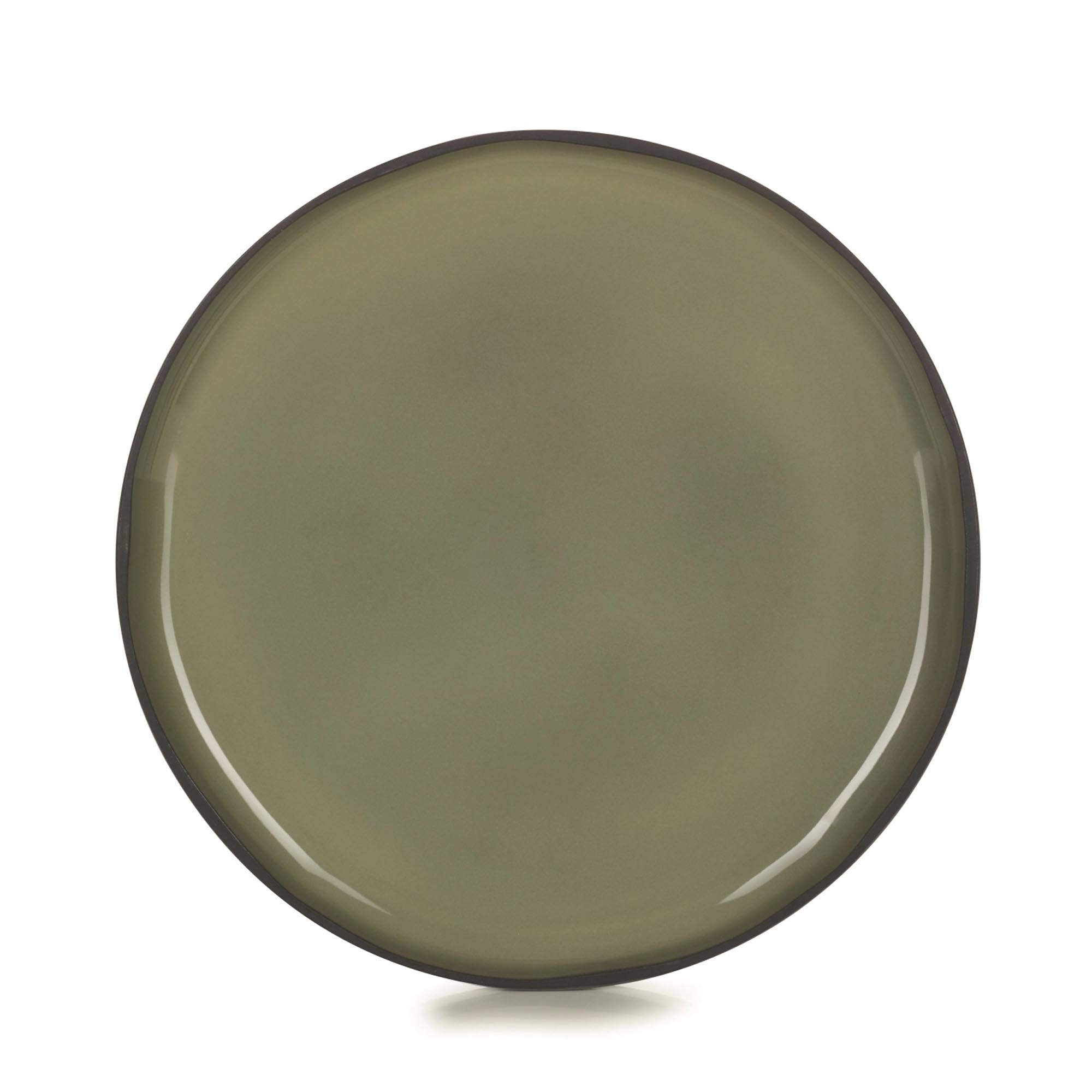 Caractère Speiseteller Ø30cm von Revol: Elegantes Kardamom-Design, hochwertiges Porzellan, spülmaschinenfest, ideal für jeden Anlass.