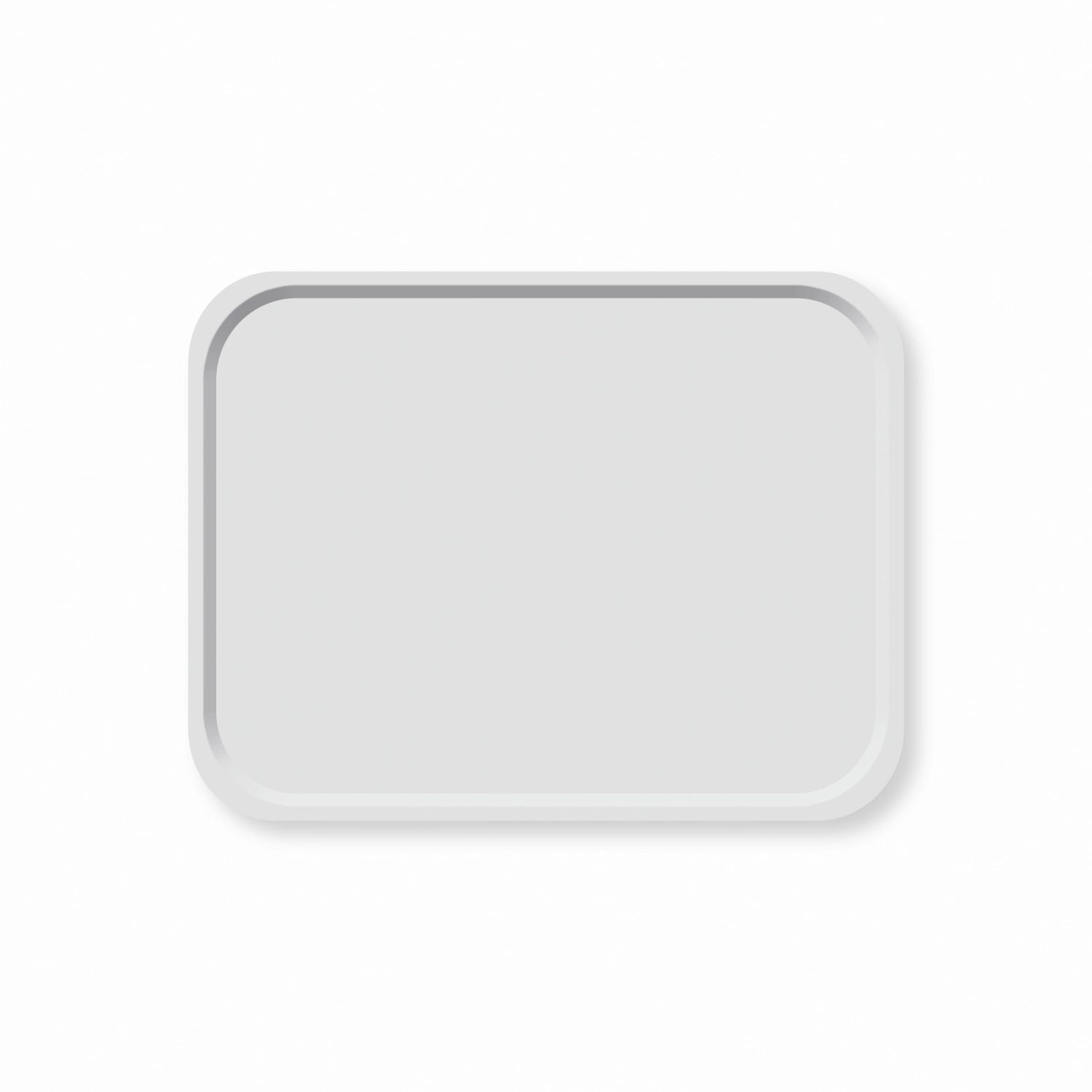 Plateau Scandia polyclassique gris clair 43x33cm