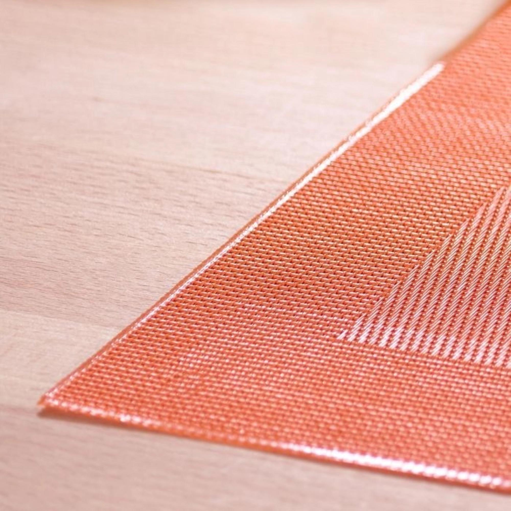 Orangefarbenes, rechteckiges Tischset von Westmark, 32x42cm, ideal für stilvolle Tischdekoration und Schutz vor Kratzern.