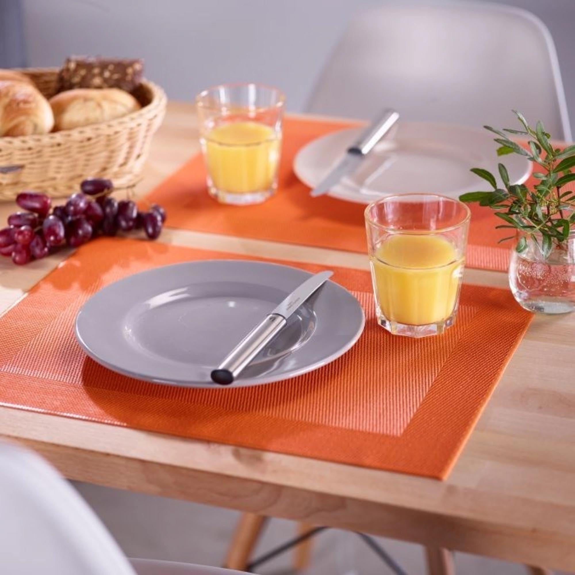 Rechteckiges Tischset in Orange von Westmark, 32x42cm, perfekt für elegante Tischgestaltung und Schutz der Oberfläche.