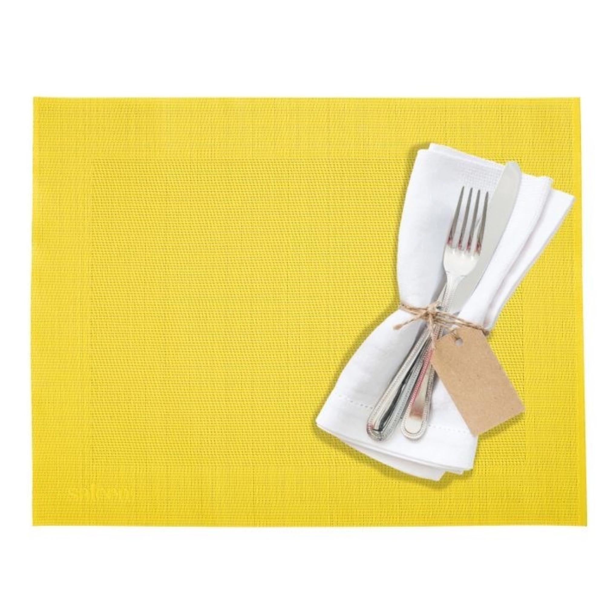 Elegantes gelbes Tischset von Westmark, rechteckig, 32x42cm, perfekt für dekorative Tischgestaltung und Oberflächenschutz.