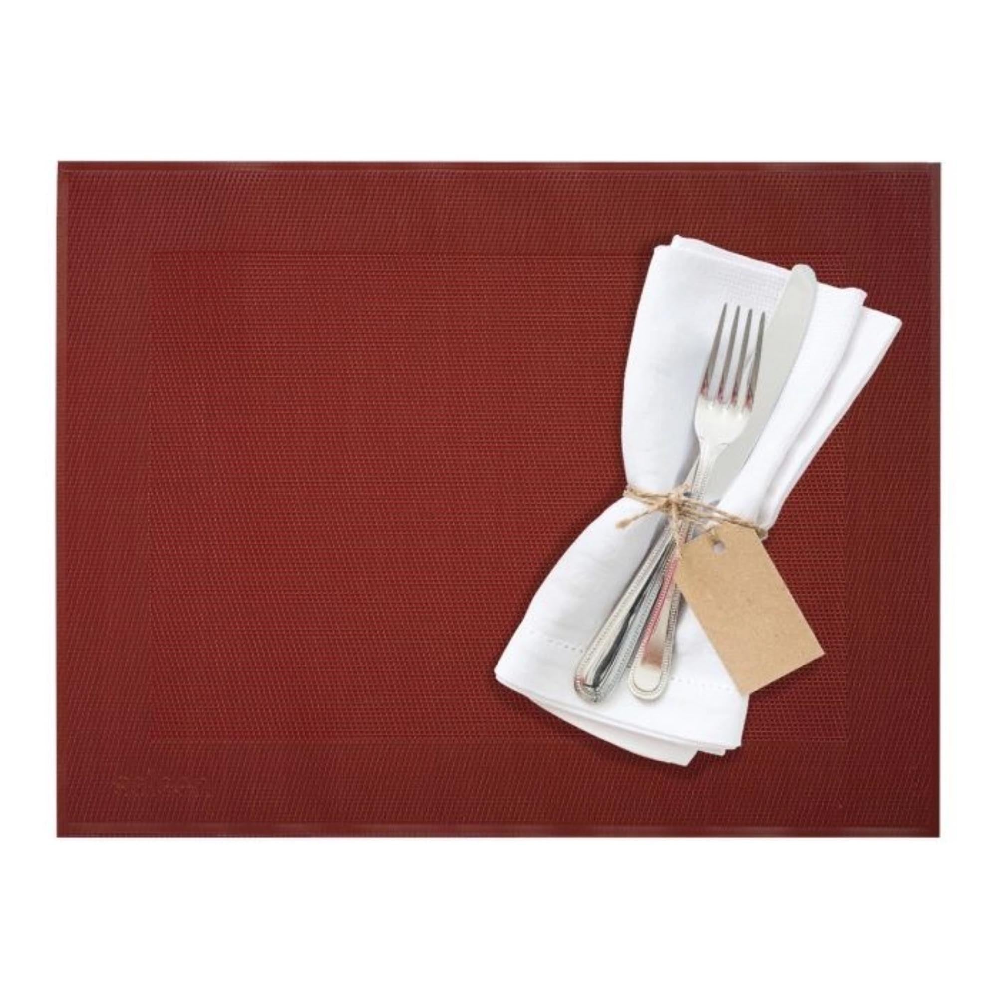 Rechteckiges Tischset in Bordeaux von Westmark, 32x42cm, perfekt für elegante Tischgestaltung und Schutz vor Verschmutzungen.