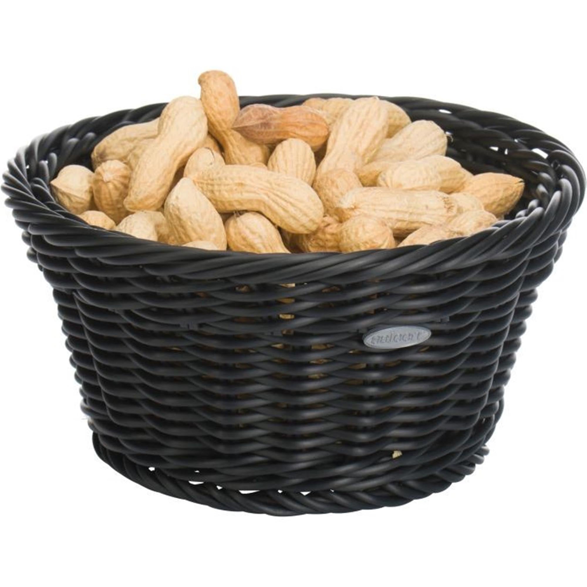 Runder schwarzer Korb von Westmark, 18,5x10cm, ideal für stilvolle Aufbewahrung und Präsentation von Gegenständen.