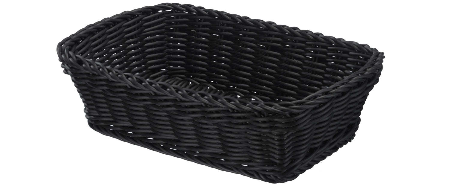 Entdecken Sie den eleganten rechteckigen Korb von Westmark (31x21x9 cm) in Schwarz. Ideal für Brot, Brötchen und Snacks. Langlebig, pflegeleicht und stilvoll!
