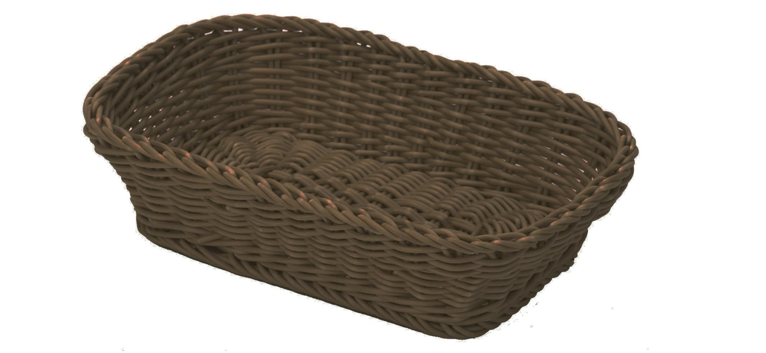 Entdecken Sie den rechteckigen Korb von Westmark (26,5x19x7 cm) aus braunem Polypropylen – ideal für Brot, Obst und Snacks. Pflegeleicht und stilvoll!