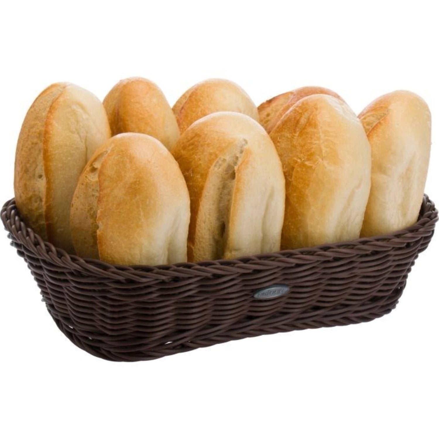 Rechteckiger Brotkorb in warmem Braun von Westmark, ideal für die stilvolle Präsentation von Backwaren, Maße 26.5x19x7cm, robust und praktisch.