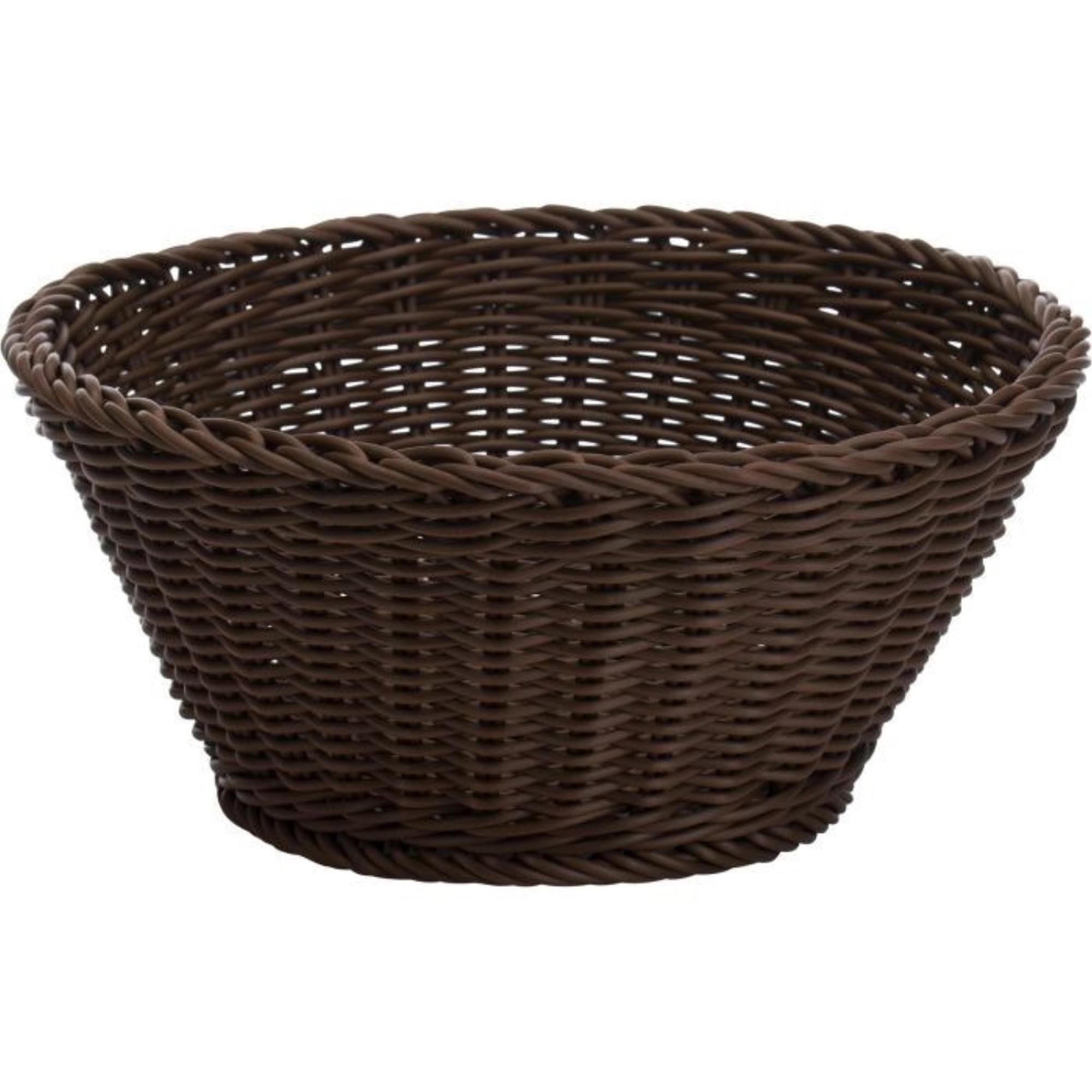 Entdecken Sie den runden, braunen Korb von Westmark (18x10cm) – ideal für Brot, Brötchen und Snacks. Hochwertiges Polypropylen, pflegeleicht und stilvoll!