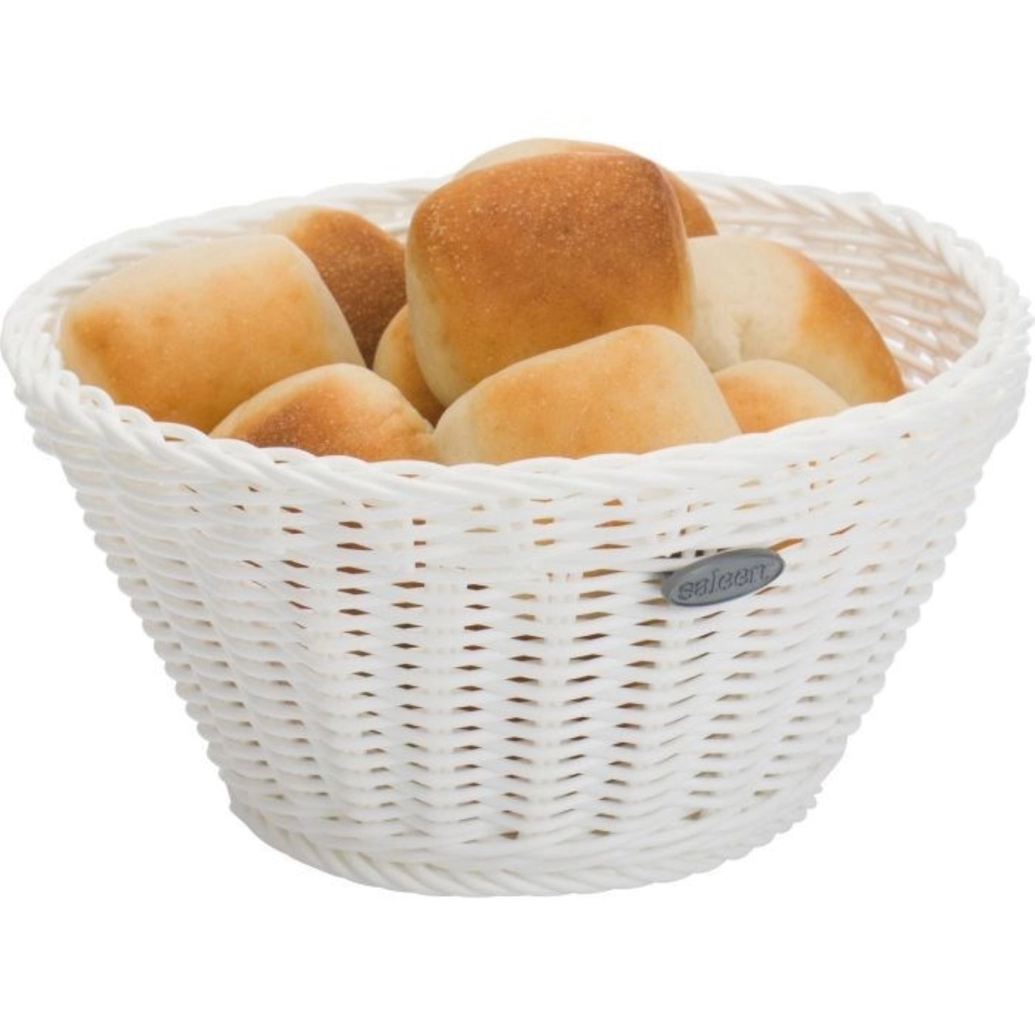 Panier rond, blanc, 18x10cm