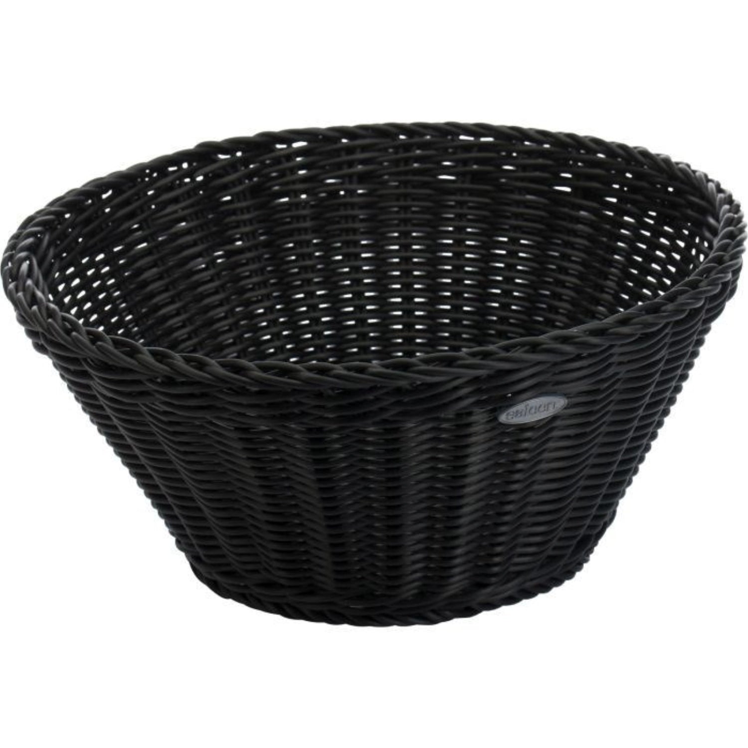 Corb round, nero, 18x10cm