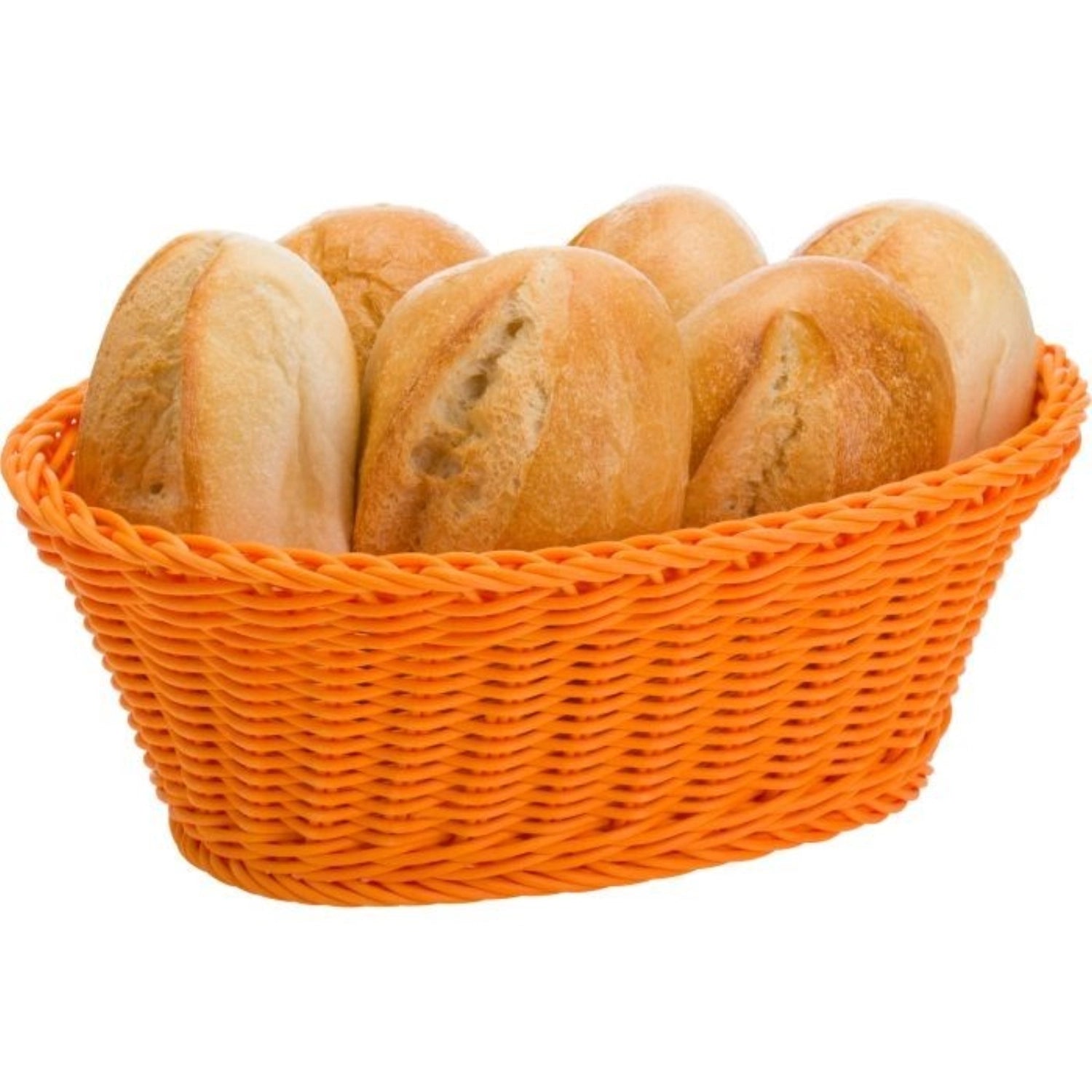 Panier ovale, orange, 26x18,5x9cm