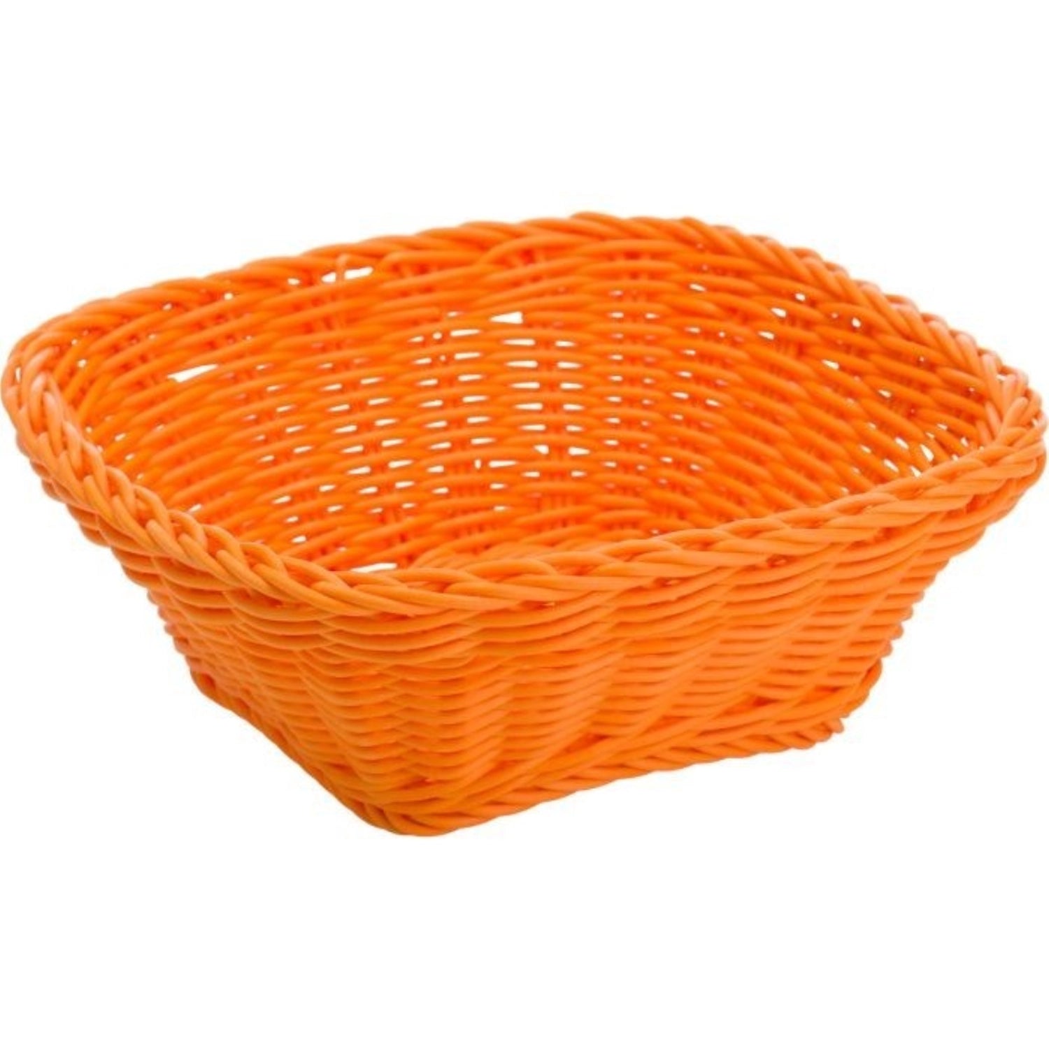 Panier carré, orange, 23x23x9cm