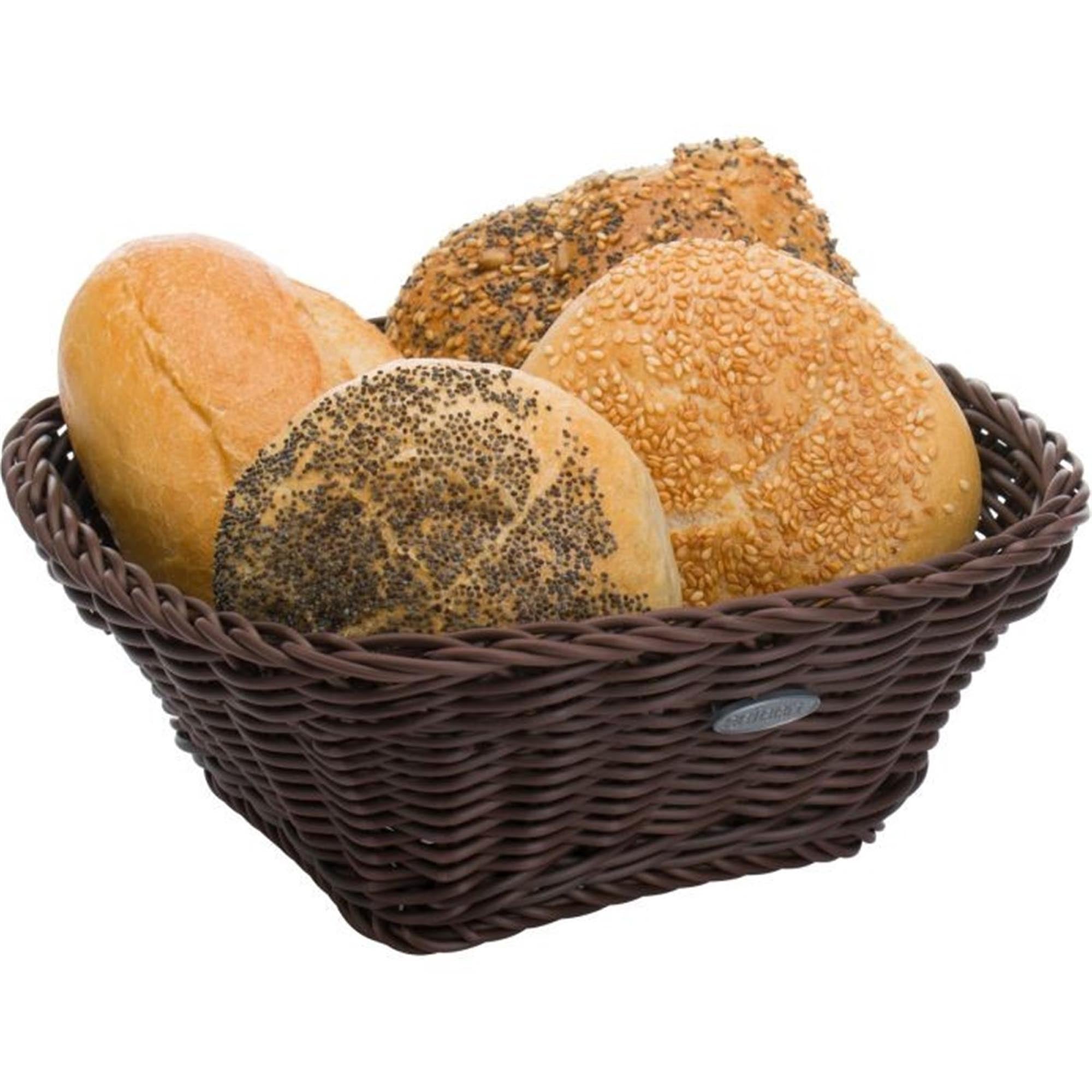 Quadratischer brauner Korb von Westmark, 23x23x9cm, ideal für Aufbewahrung und Dekoration, robust und stilvoll.