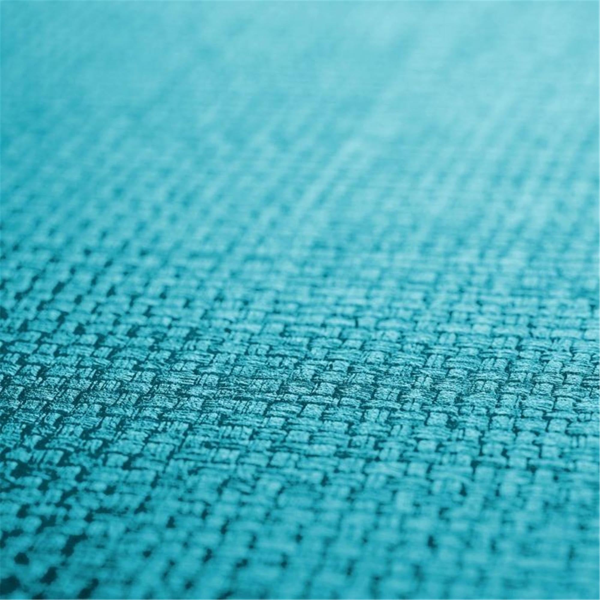 Hochwertiges türkisfarbenes Tischset aus robustem Polypropylen, rechteckig, 45x32,5 cm, ideal für stilvolle Tischdekoration.