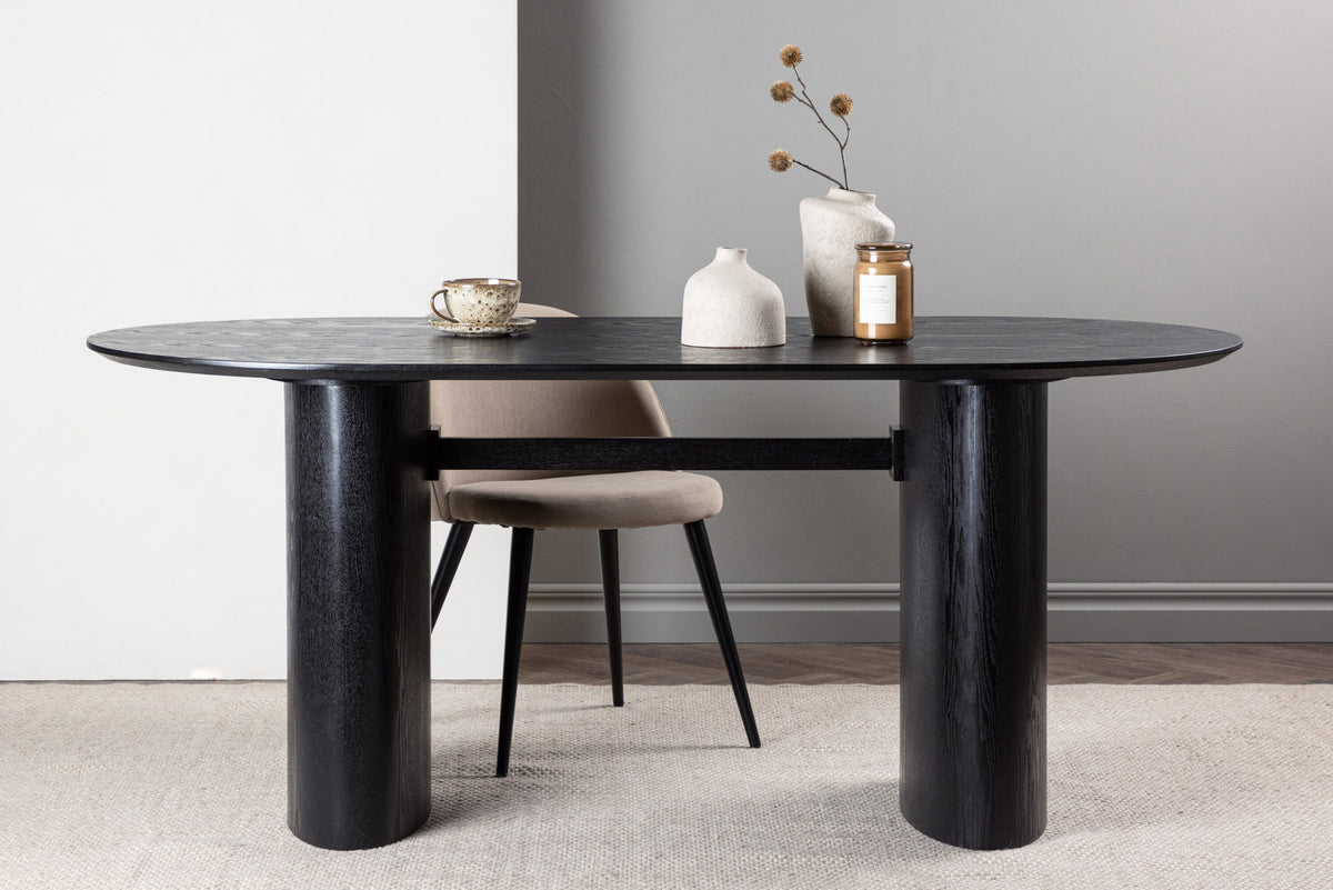 Isolde Esstisch in Schwarz präsentiert im Onlineshop von KAQTU Design AG. Esstisch ist von Venture Home