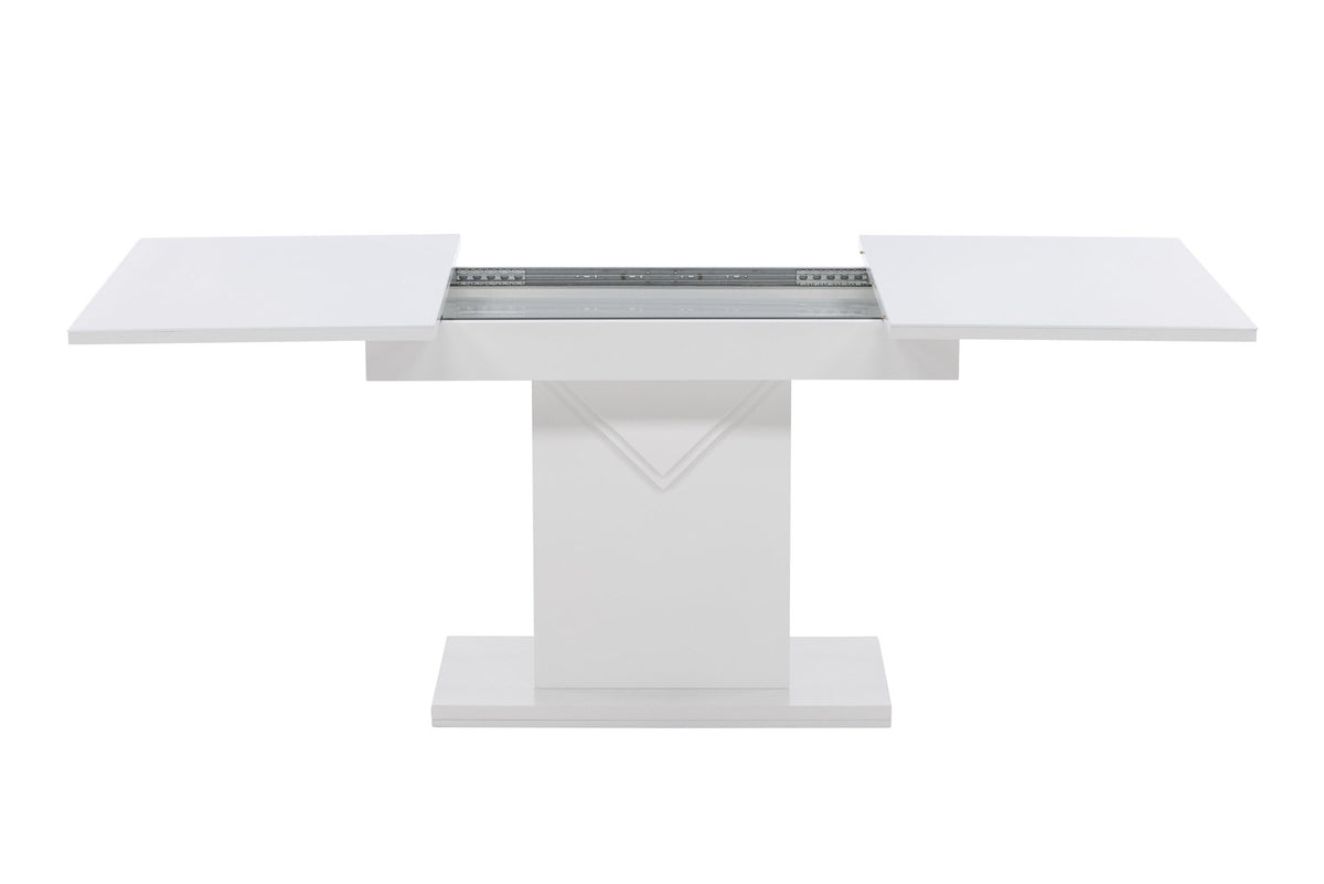 Pluto Tisch ausziehbar in Weiss präsentiert im Onlineshop von KAQTU Design AG. Esstisch ist von Venture Home