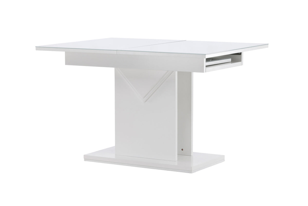 Pluto Tisch ausziehbar in Weiss präsentiert im Onlineshop von KAQTU Design AG. Esstisch ist von Venture Home
