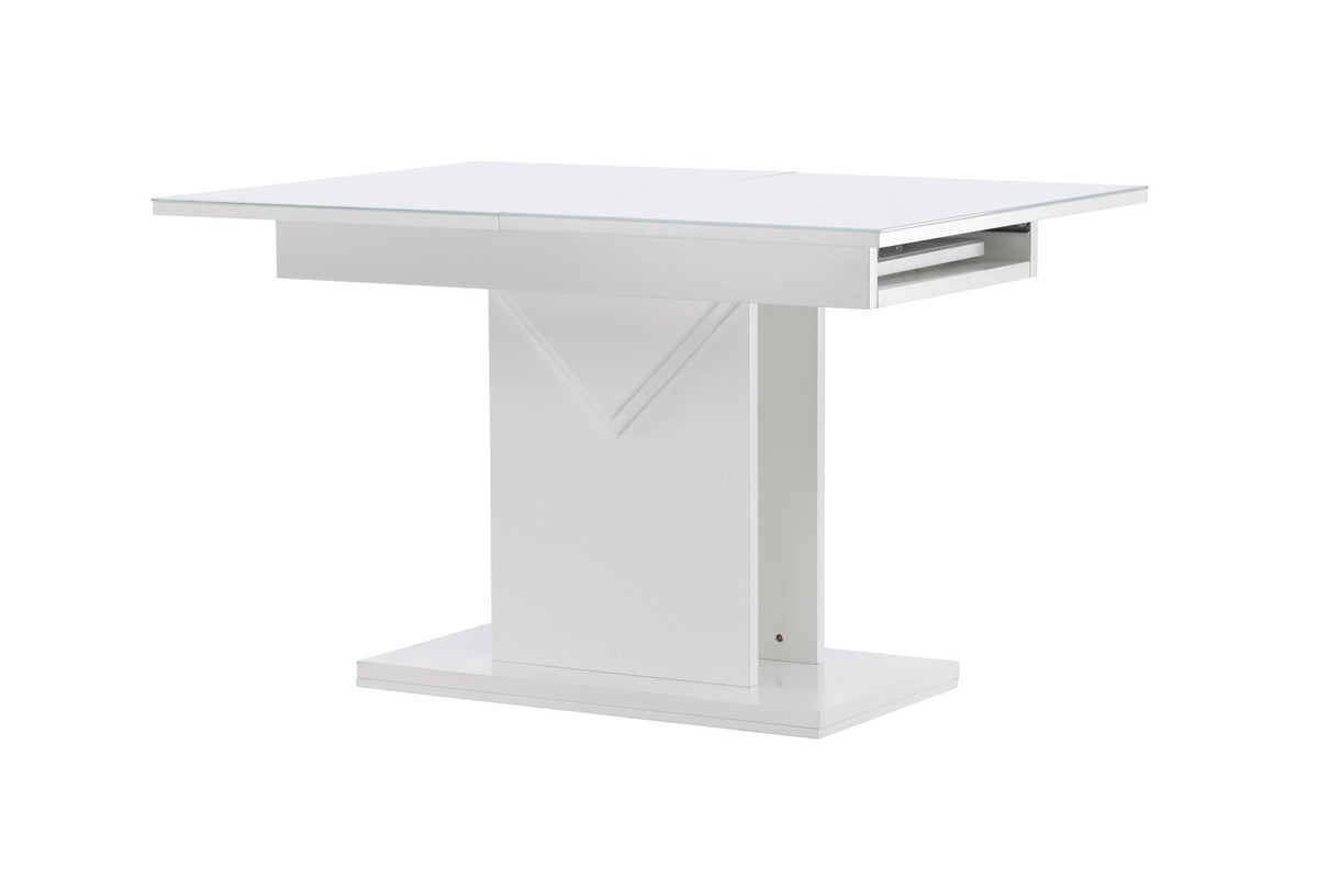 Pluto Tisch ausziehbar in Weiss präsentiert im Onlineshop von KAQTU Design AG. Esstisch ist von Venture Home