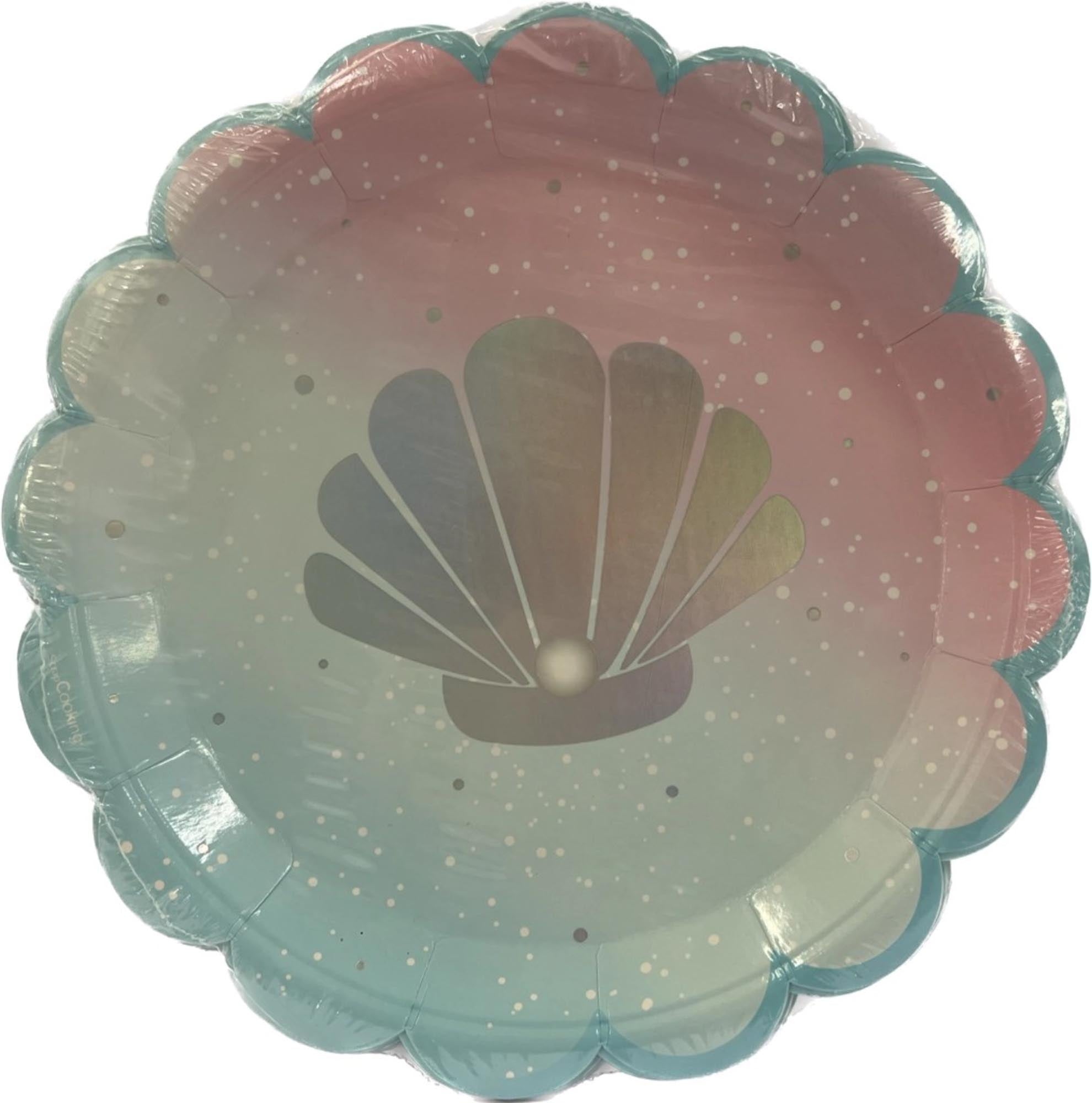 Meerjungfrau Kartonteller 23cm von Scrap Cooking, perfekt für Feiern.