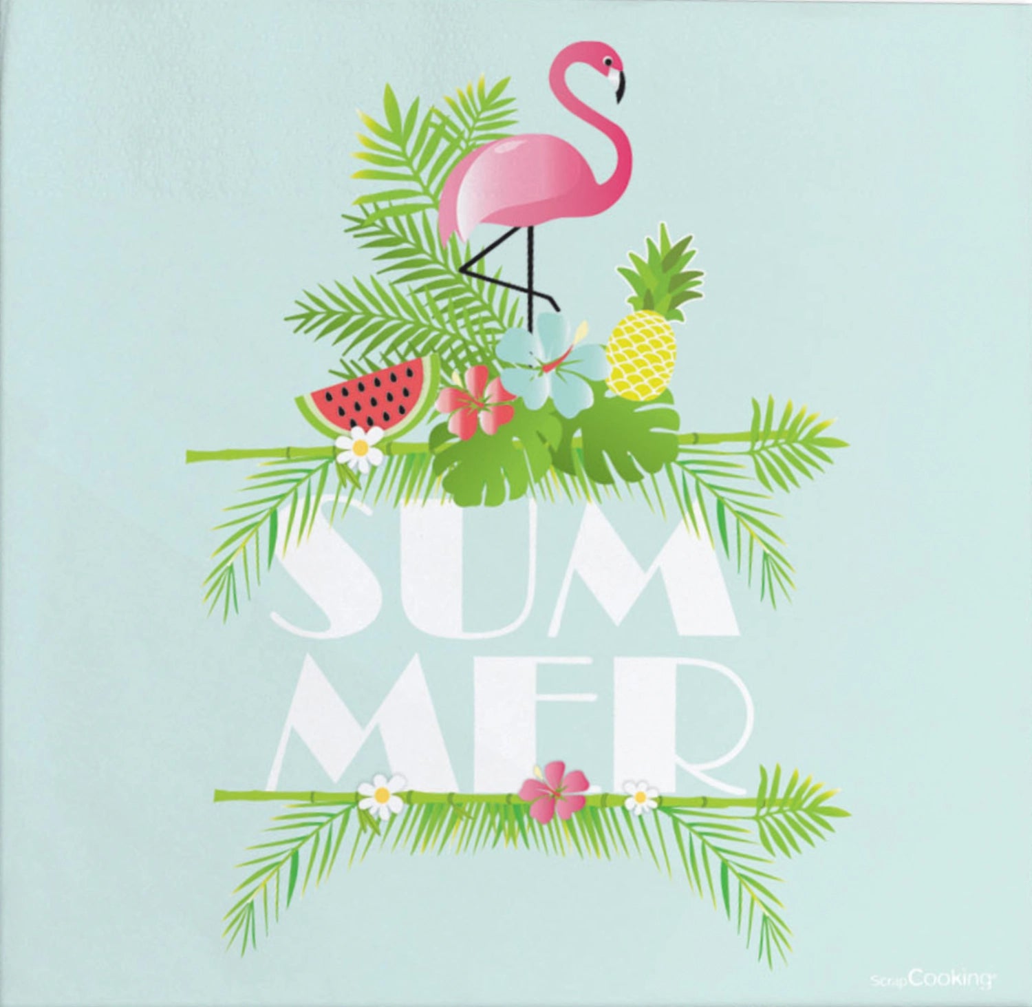 20 morceaux de papier de serviette Summer 33x33cm