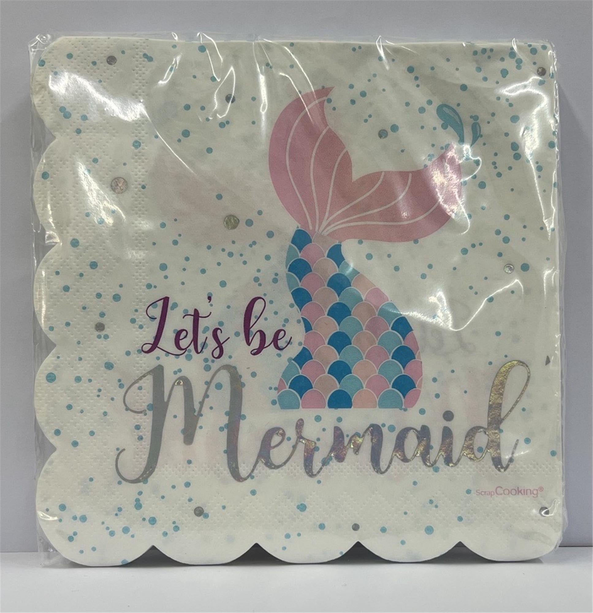 Verleihen Sie Ihrer Feier mit den 20 Servietten im Meerjungfrau-Design von Scrap Cooking einen magischen Touch! Ideal für jeden Anlass.