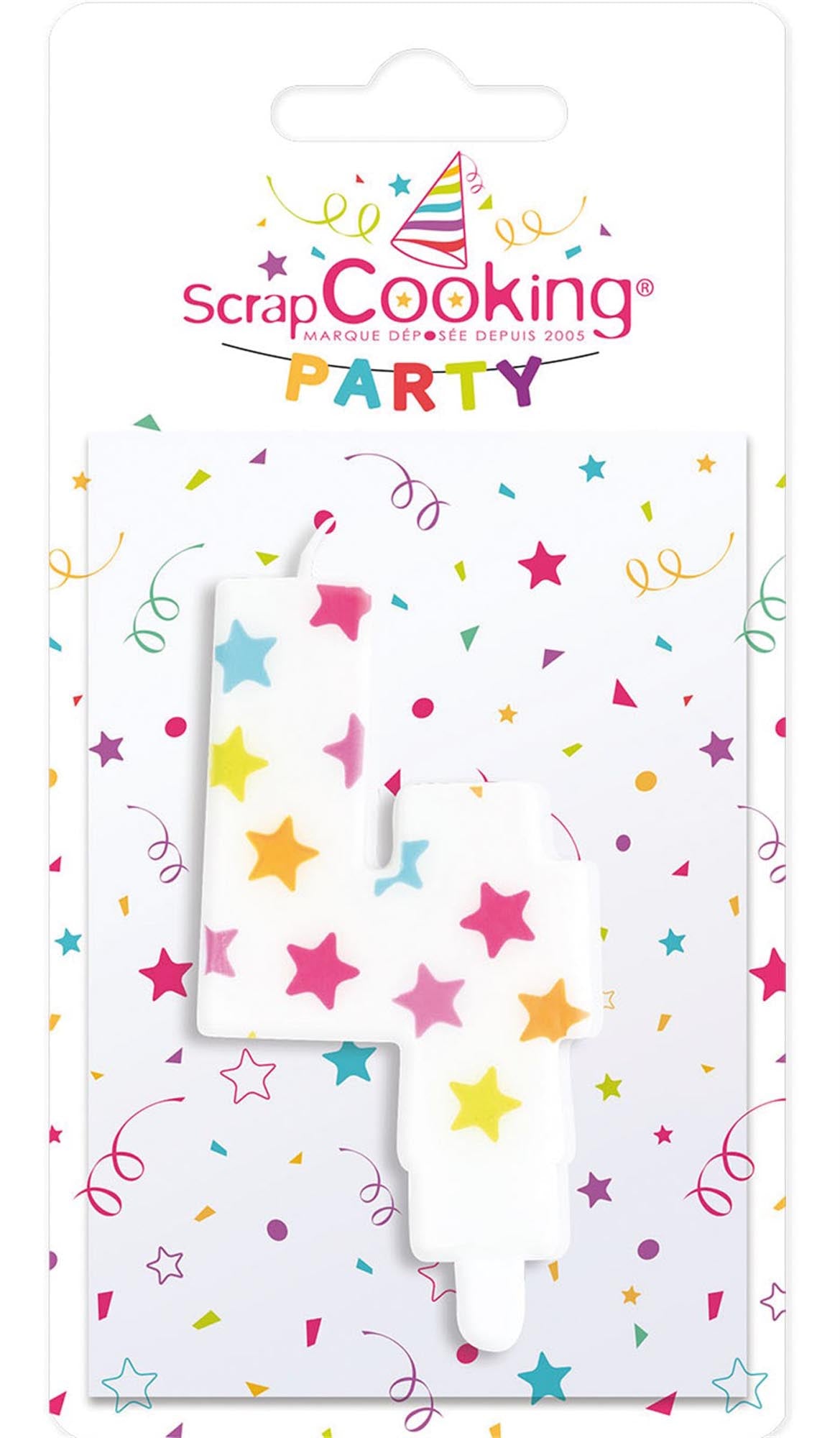 Kerze Nummer 4 in Mehrfarbig präsentiert im Onlineshop von KAQTU Design AG. Kerzen ist von Scrap Cooking