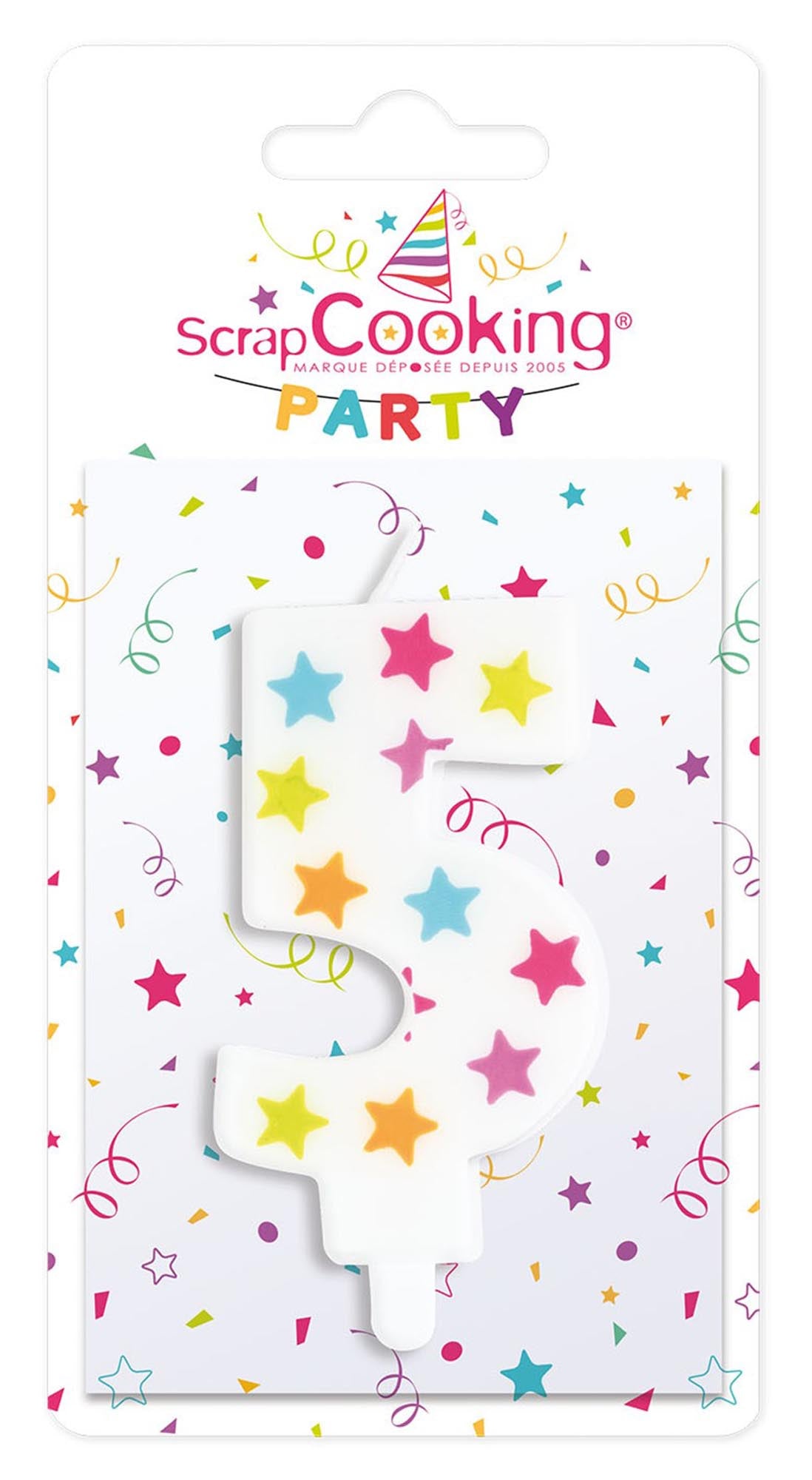 Kerze Nummer 5 in Mehrfarbig präsentiert im Onlineshop von KAQTU Design AG. Kerzen ist von Scrap Cooking