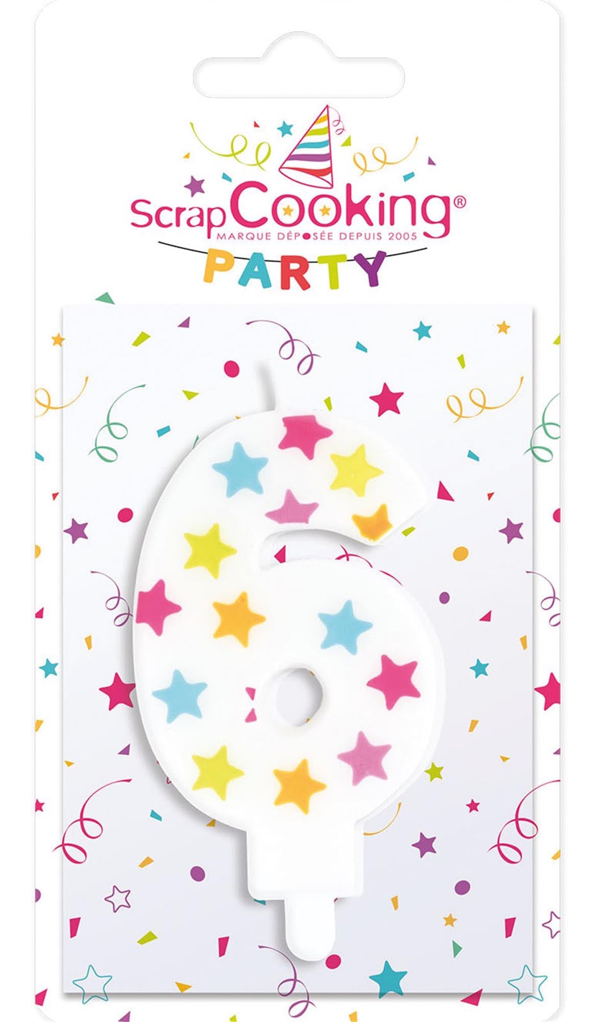 Kerze Nummer 6 in Mehrfarbig präsentiert im Onlineshop von KAQTU Design AG. Kerzen ist von Scrap Cooking