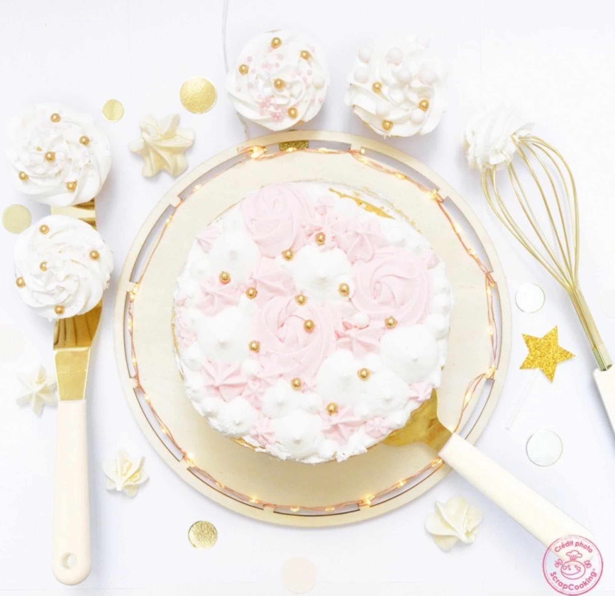 Elegantes 3er Backutensilien-Set in Gold von Scrap Cooking. Hochwertiges Silikon, hitzebeständig und spülmaschinenfest – ideal für jeden Bäcker!