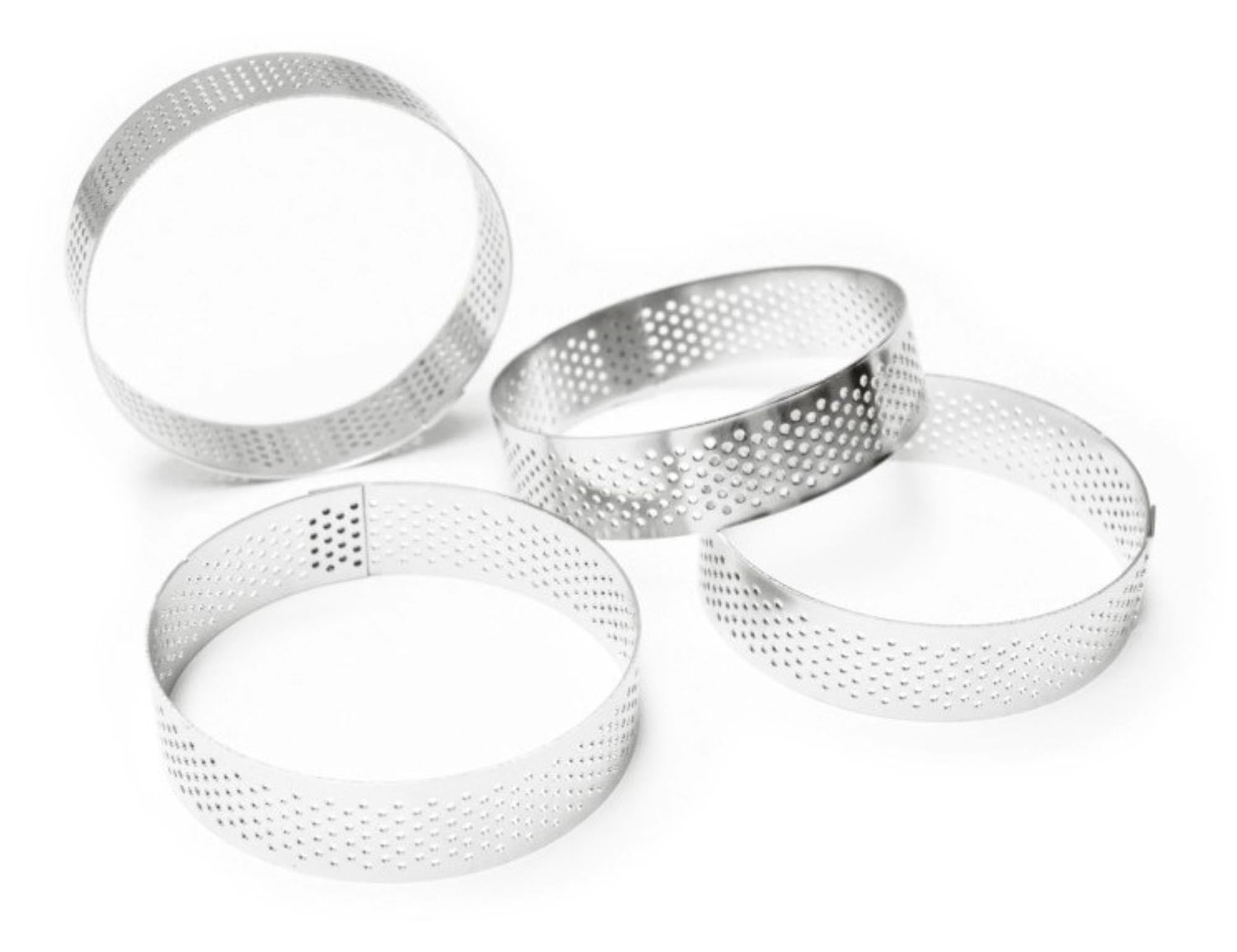 4er Set runde Tortenringe 8cm: Perfekte Backergebnisse garantiert!