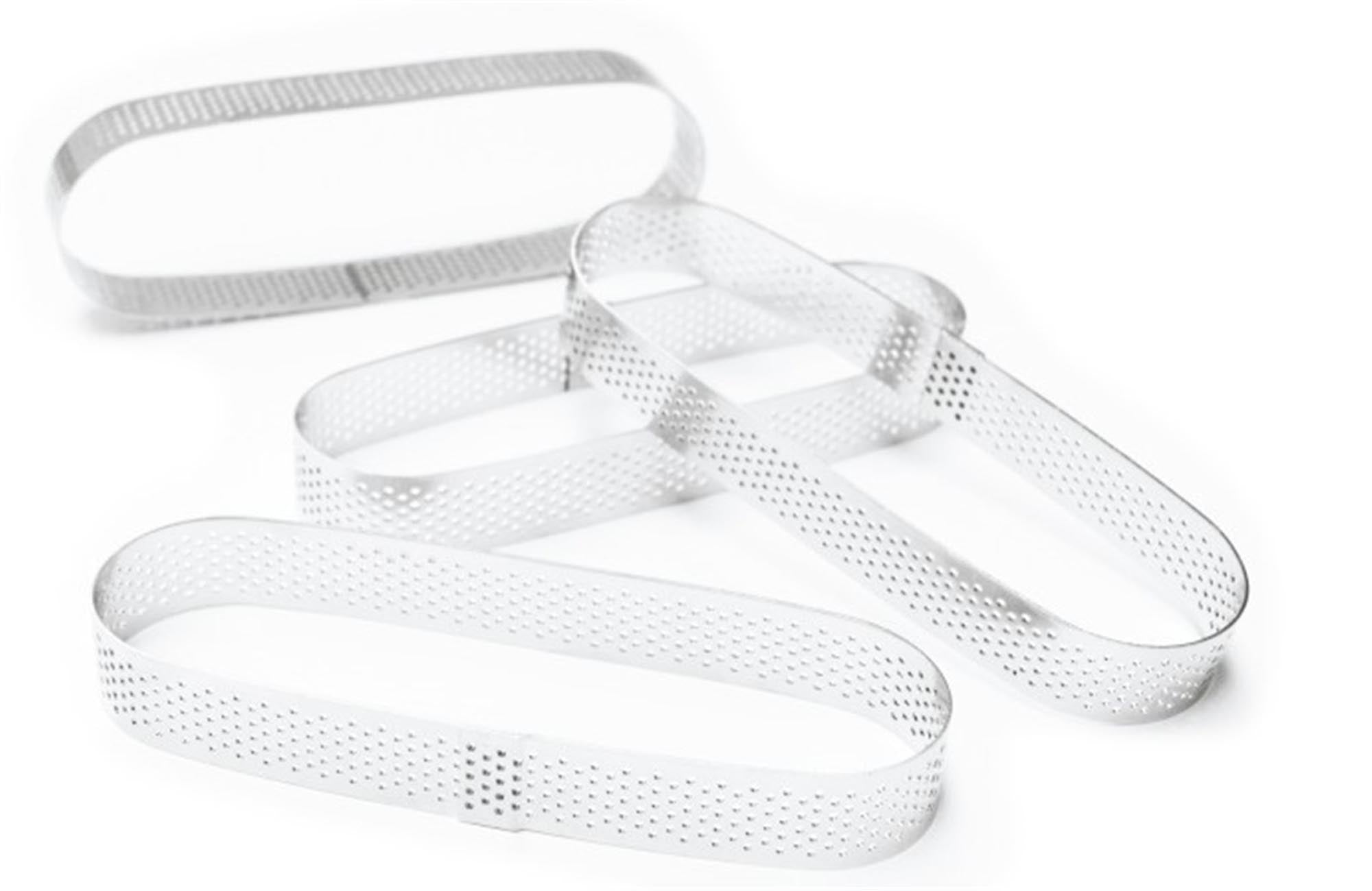 Oval perforierte Tortenringe 15x4cm für kreative Backideen.