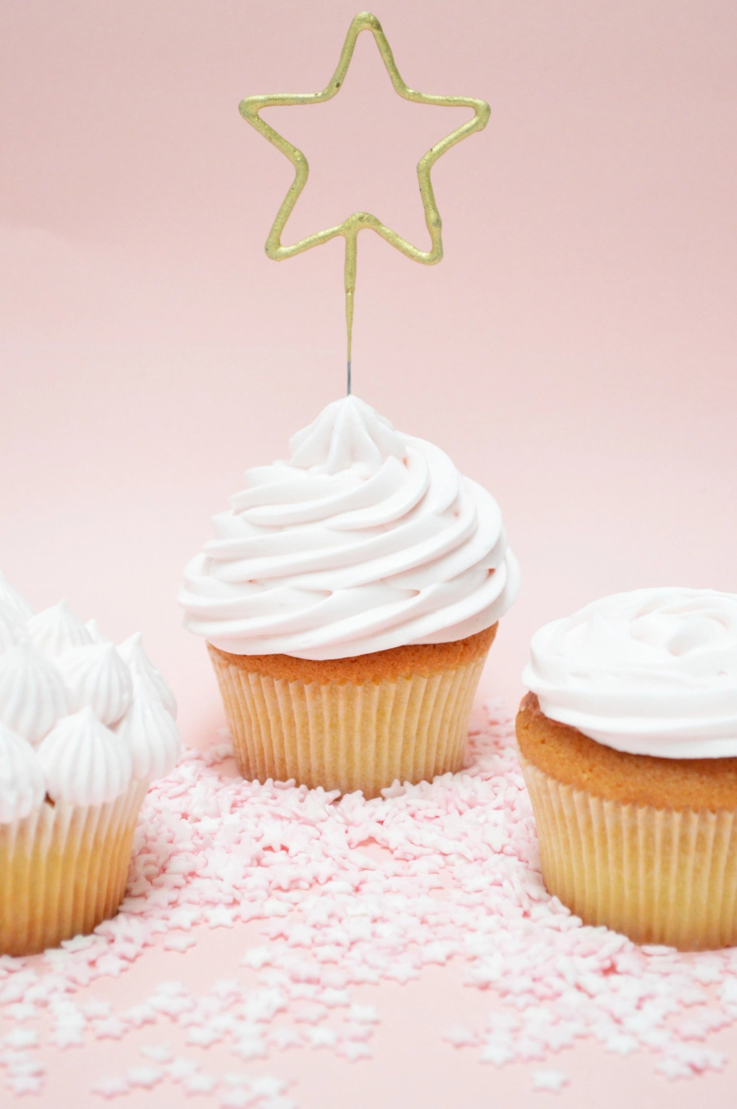 3 set di tazze in acciaio inossidabile cupcakes