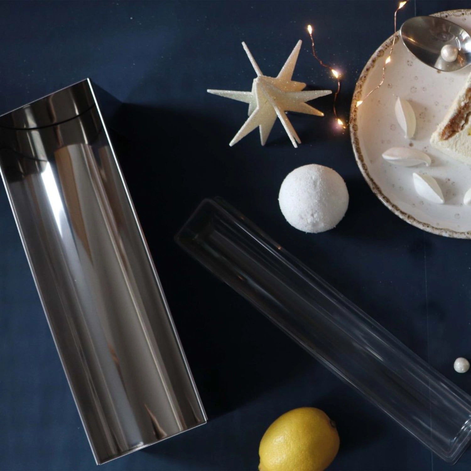 Forma in acciaio inossidabile con terreno rimovibile 30x8,2x6,5 cm