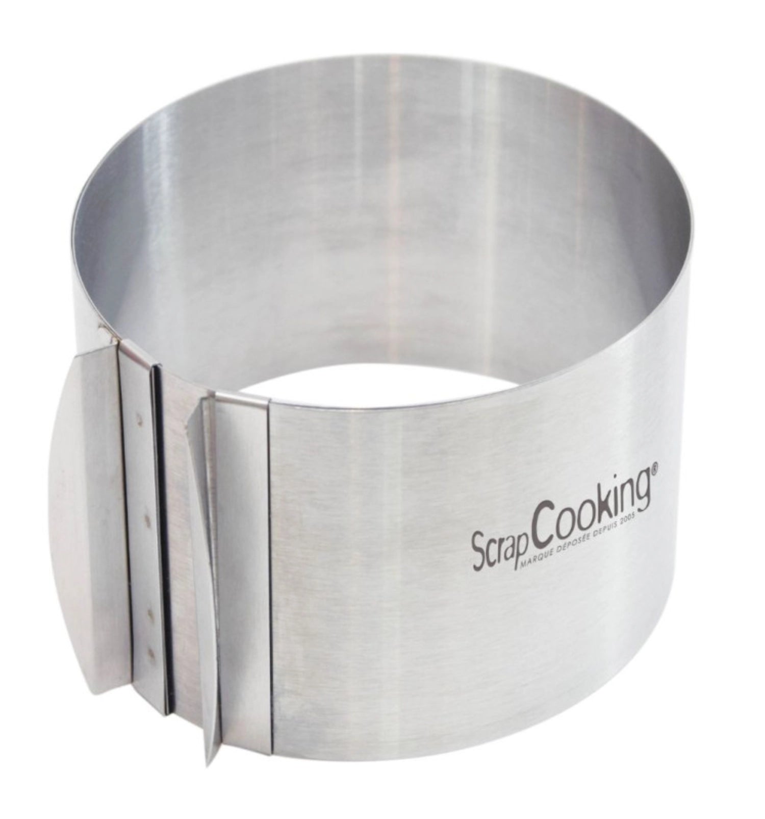 Runde, ausziehbare Edelstahlbackform (15-23cm, H12cm) von Scrap Cooking: Perfekt für saftige Kuchen und Torten, langlebig und spülmaschinenfest.