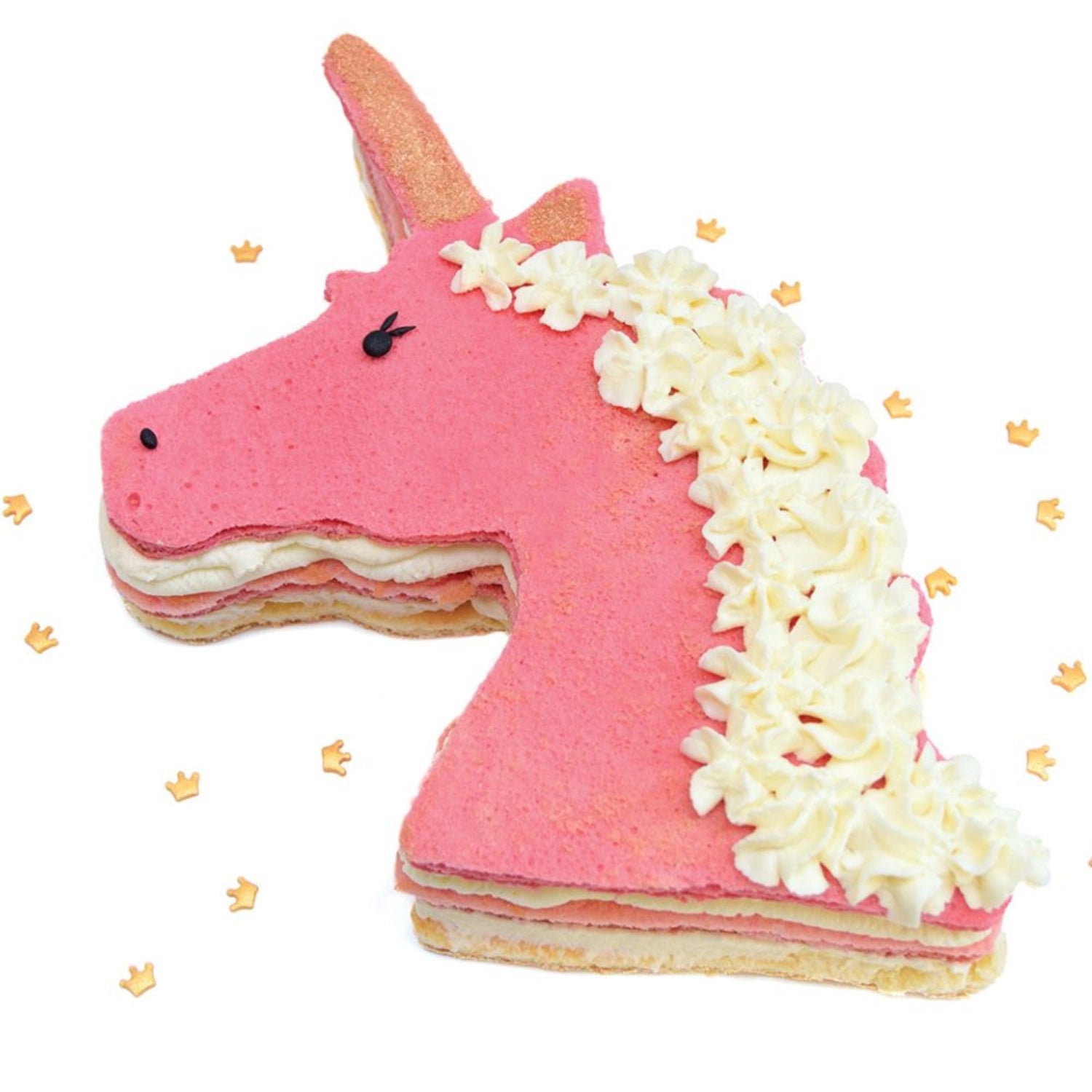 Stainless steel baking mold cookie cutter XXL unicorn 29x26cm