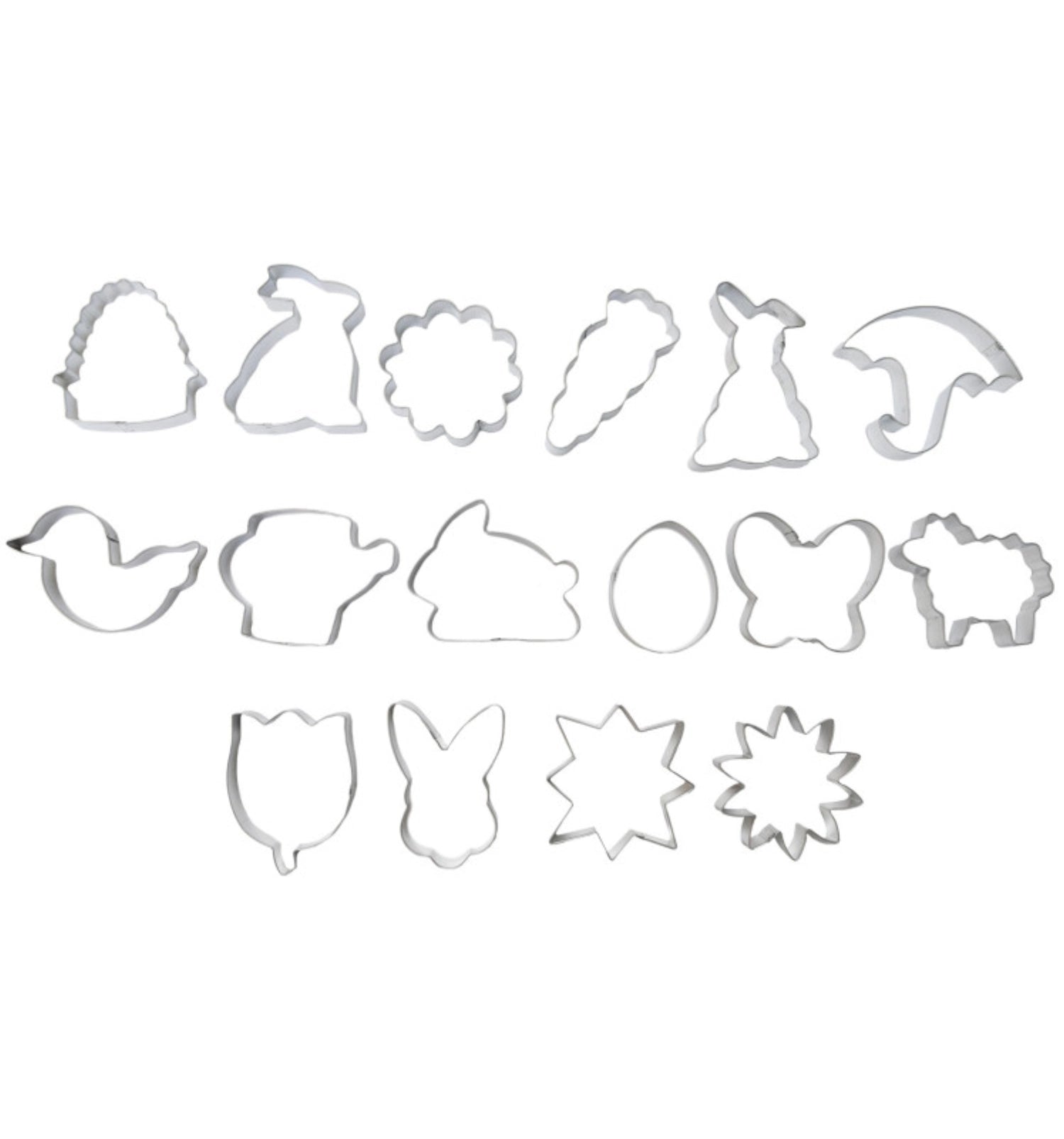 Entdecken Sie das 16-tlg. Ausstecher-Set Nature von Scrap Cooking! Perfekt für kreative Backideen mit naturinspirierten Formen. Robust und vielseitig!