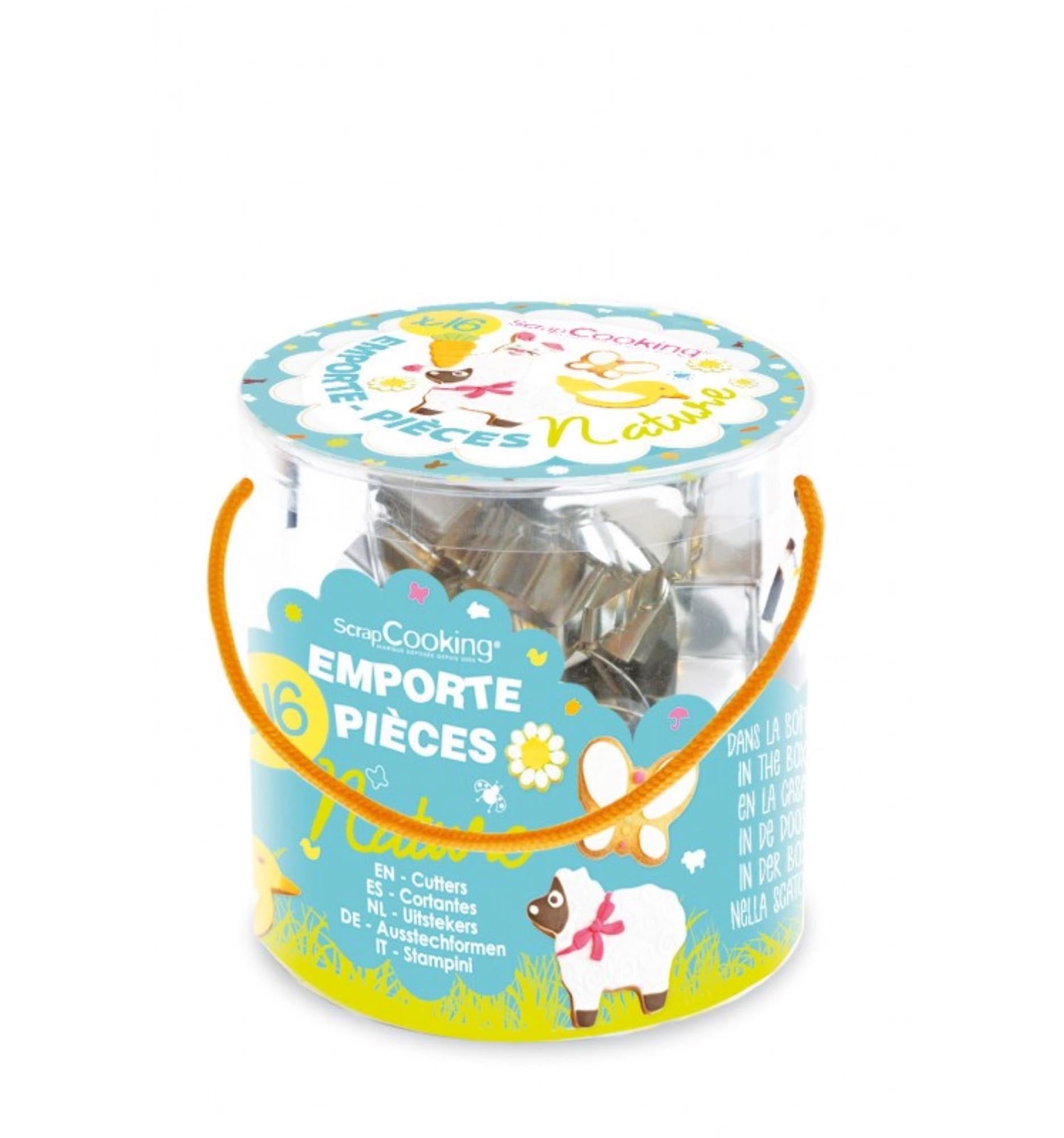 16-tlg. Ausstecher-Set Nature von Scrap Cooking: Formen inspiriert von Natur, ideal für kreative Backkunstwerke. Langlebig und vielseitig.