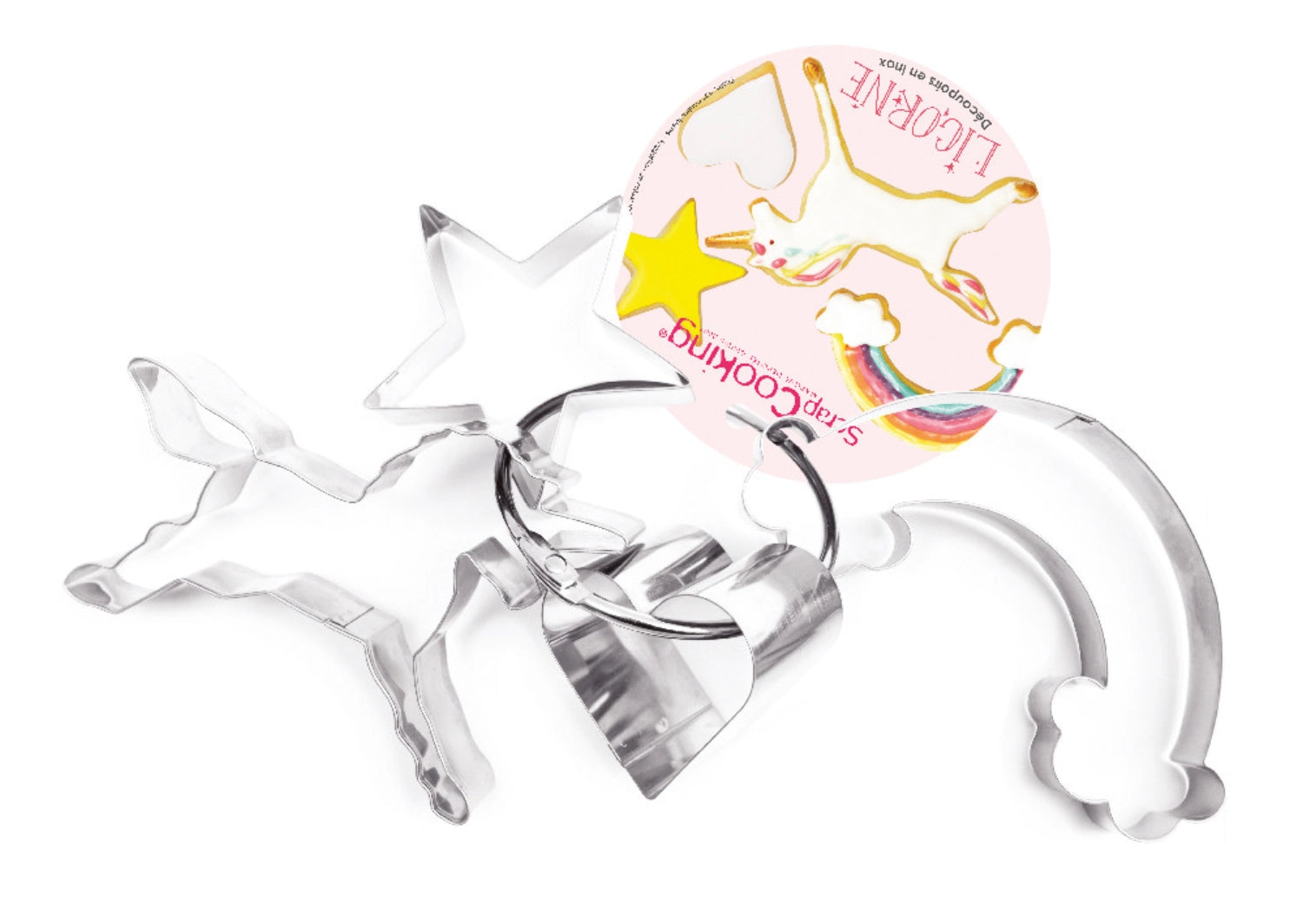 4 pezzi. Set Cutter Unicorn
