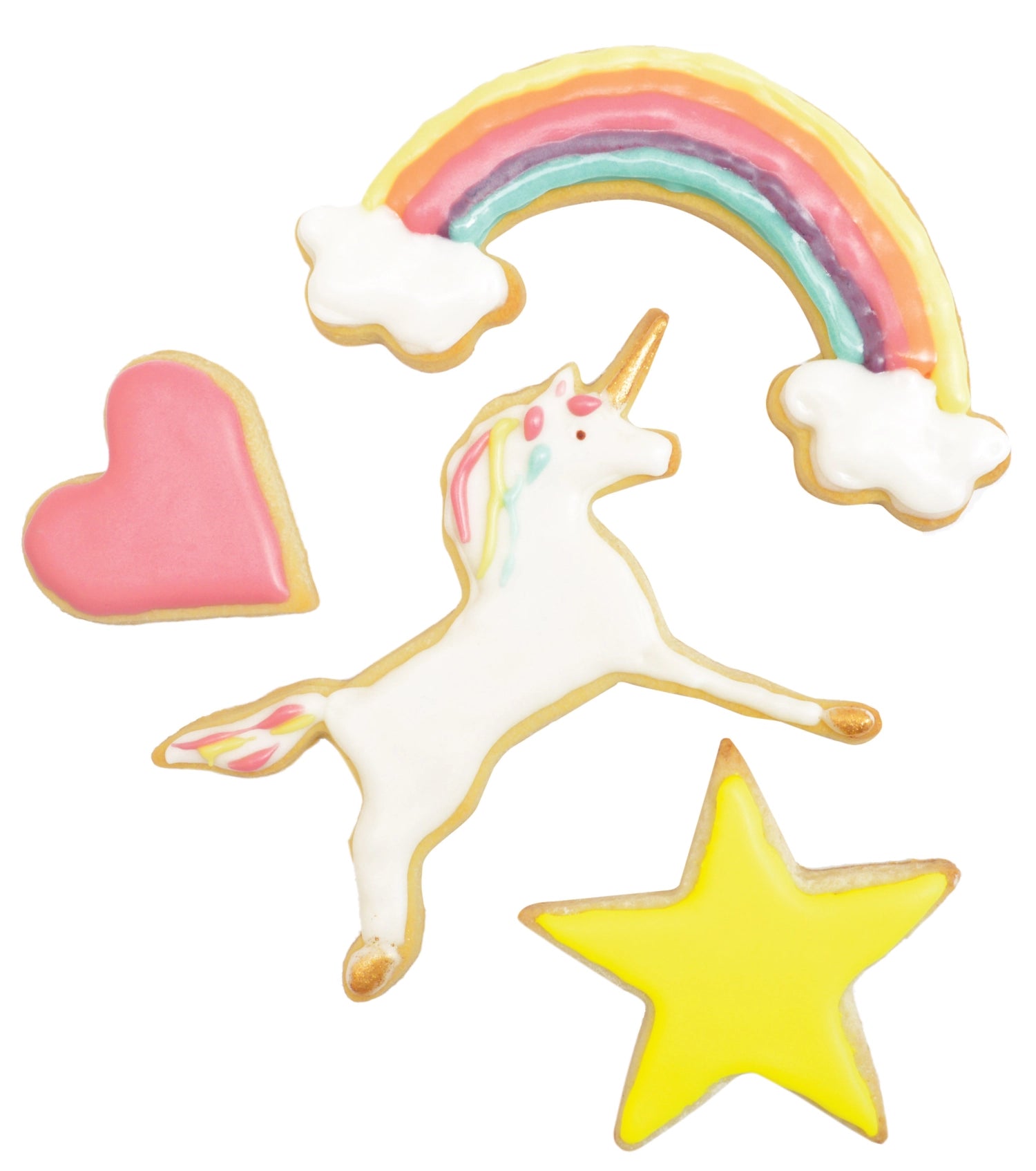 4 pezzi. Set Cutter Unicorn