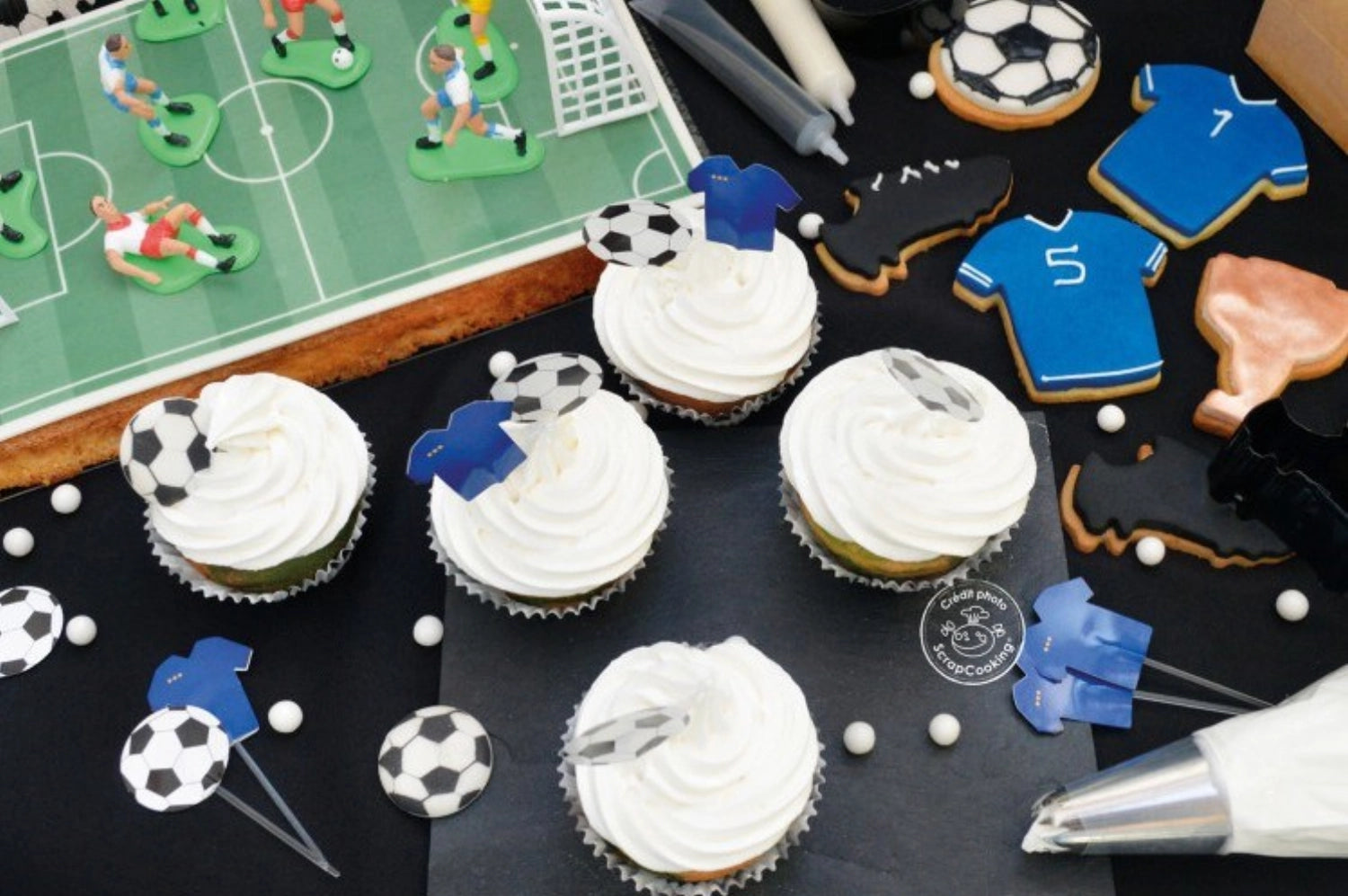 4 pezzi. Imposta calcio per cutter cookie