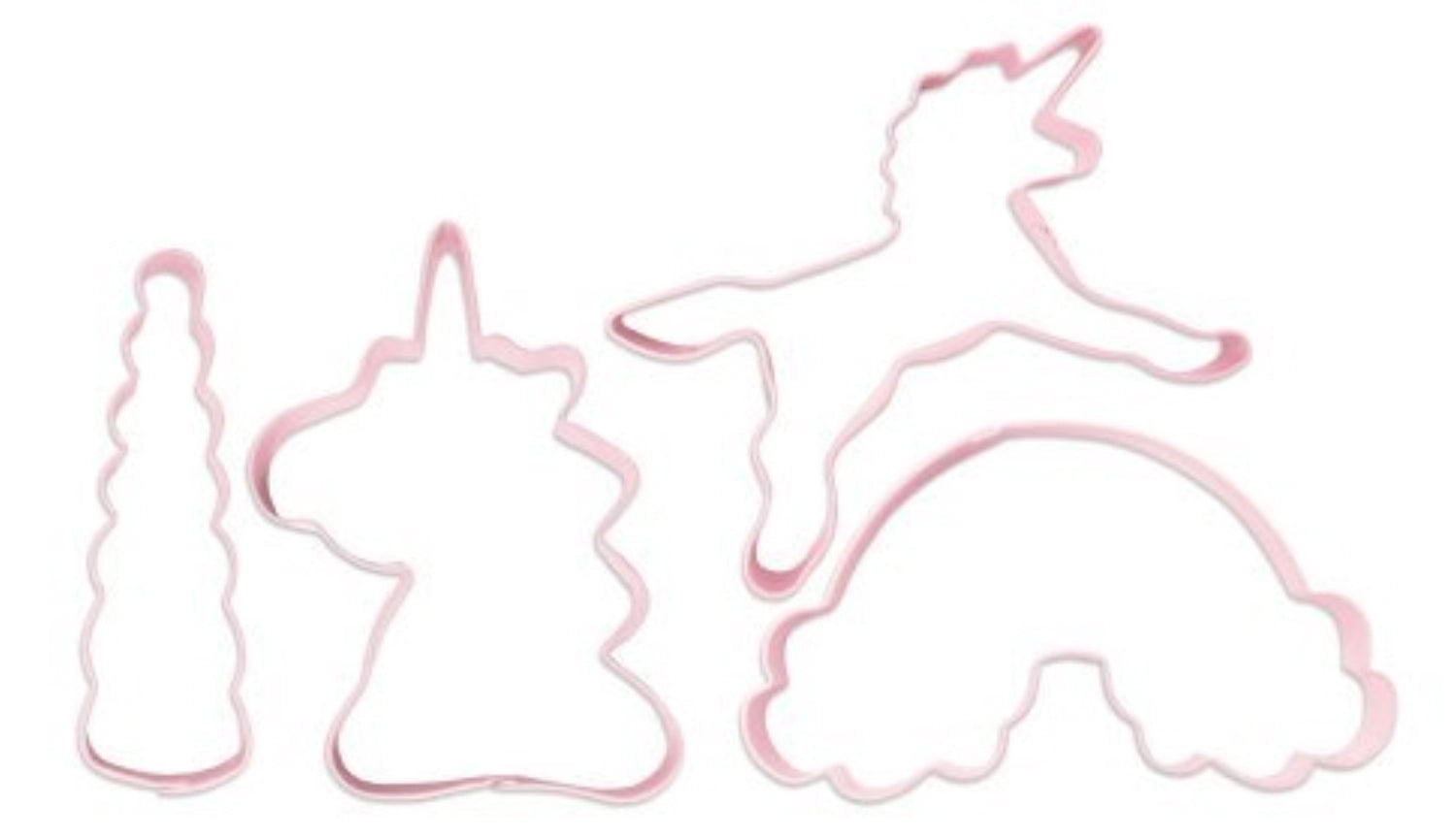 4-tlg. Set Ausstecher Einhorn in Pink präsentiert im Onlineshop von KAQTU Design AG. Ausstecher ist von Scrap Cooking