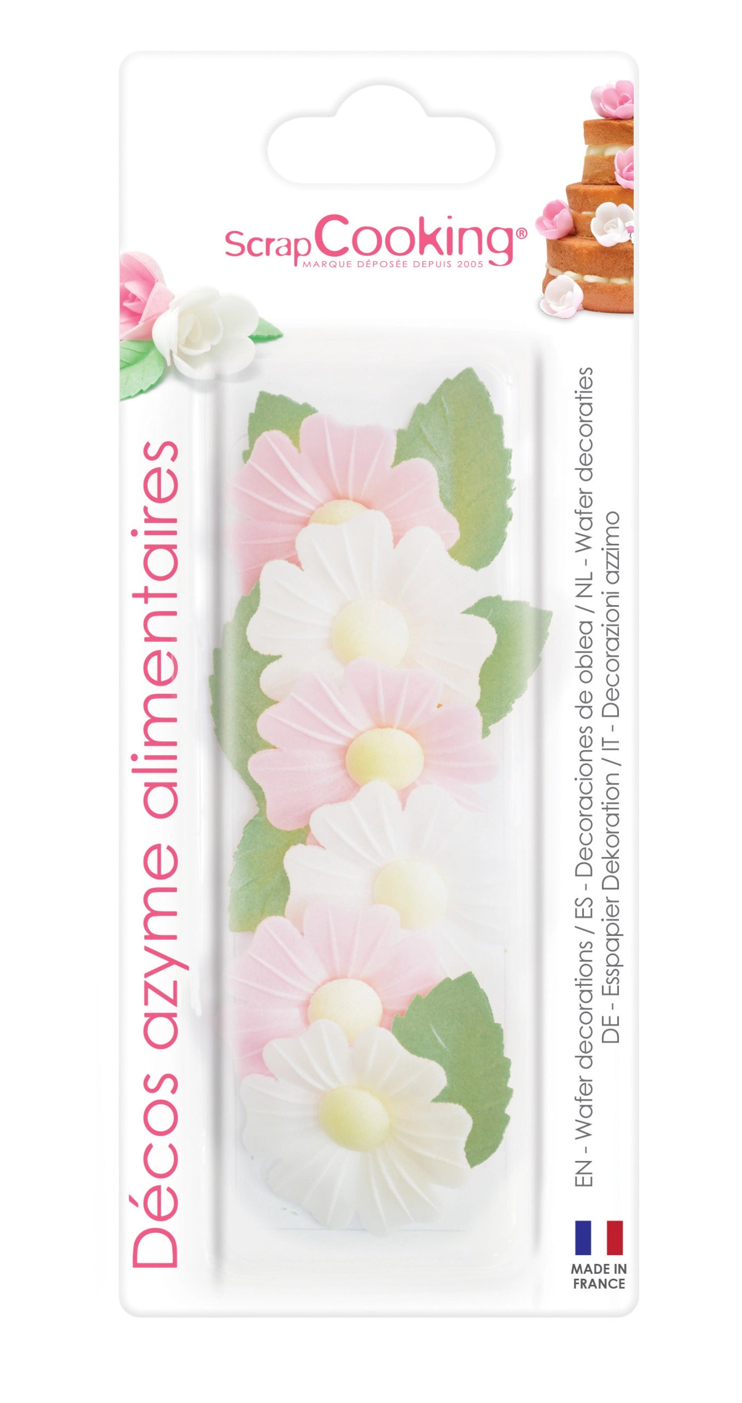 Wafer Deko. wild roses 6 Stk. und golden leaves 6 Stk.