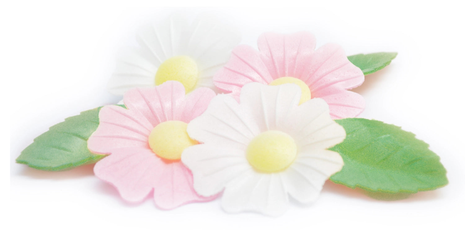 Wafer Deko. wild roses 6 Stk. und golden leaves 6 Stk.