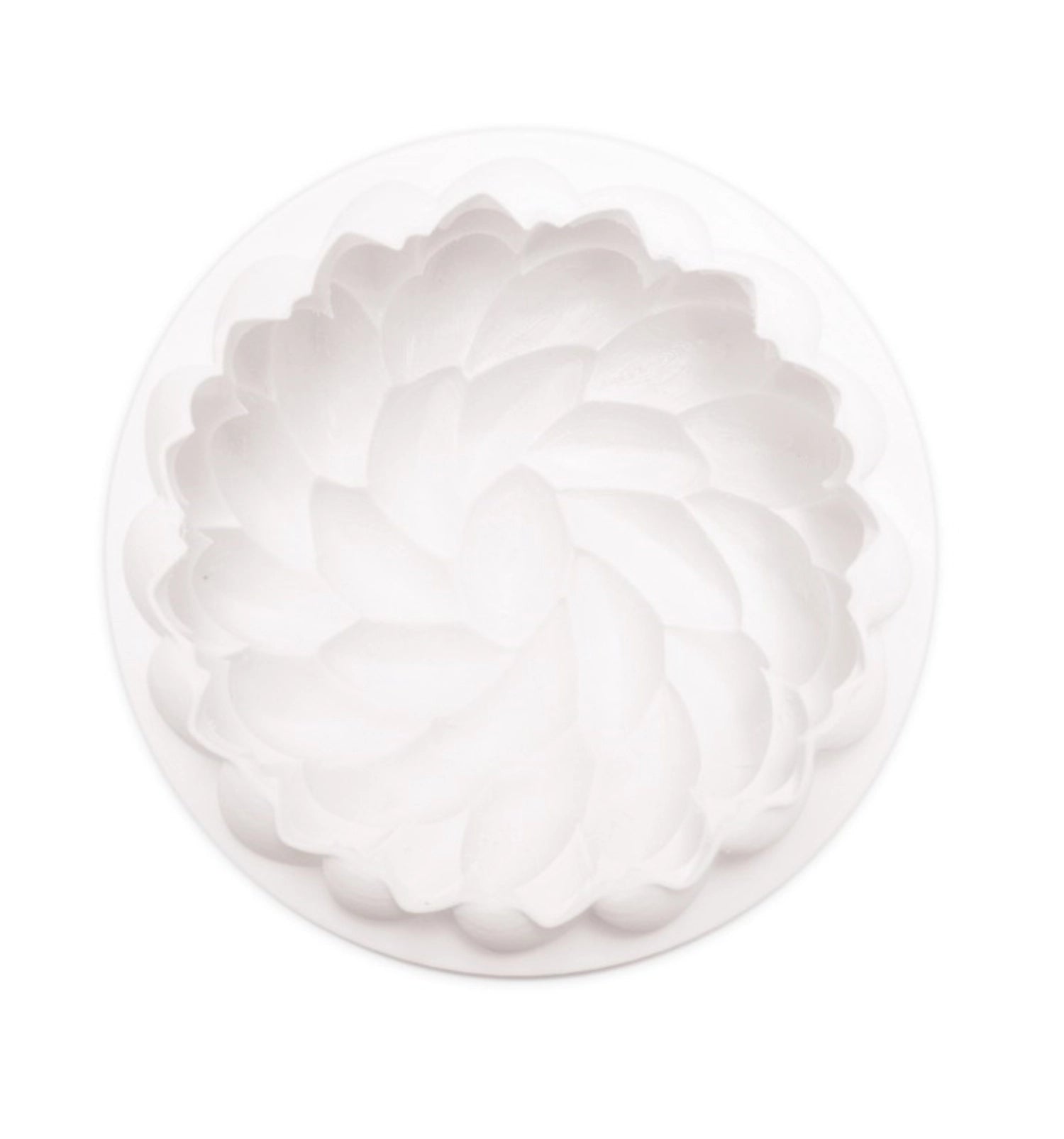 Detailansicht der 3D Silikonform "Saint Honoré Blüte" mit 18 cm Durchmesser, perfekt für kunstvolle Backkreationen und Torten von Scrap Cooking.
