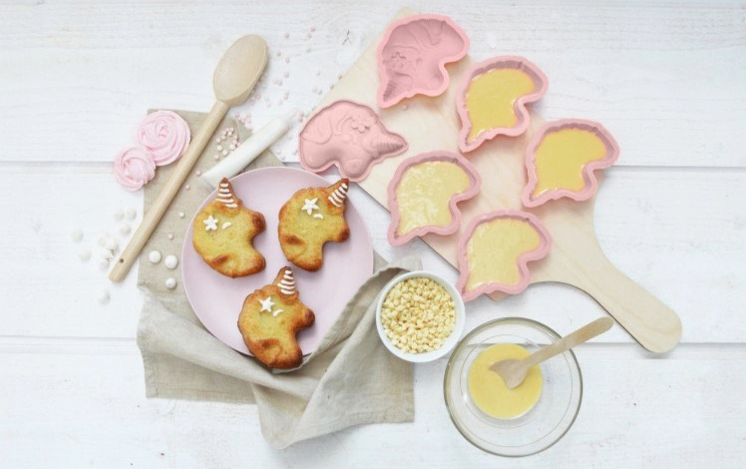 6 Formes de silicone unique Unicorne