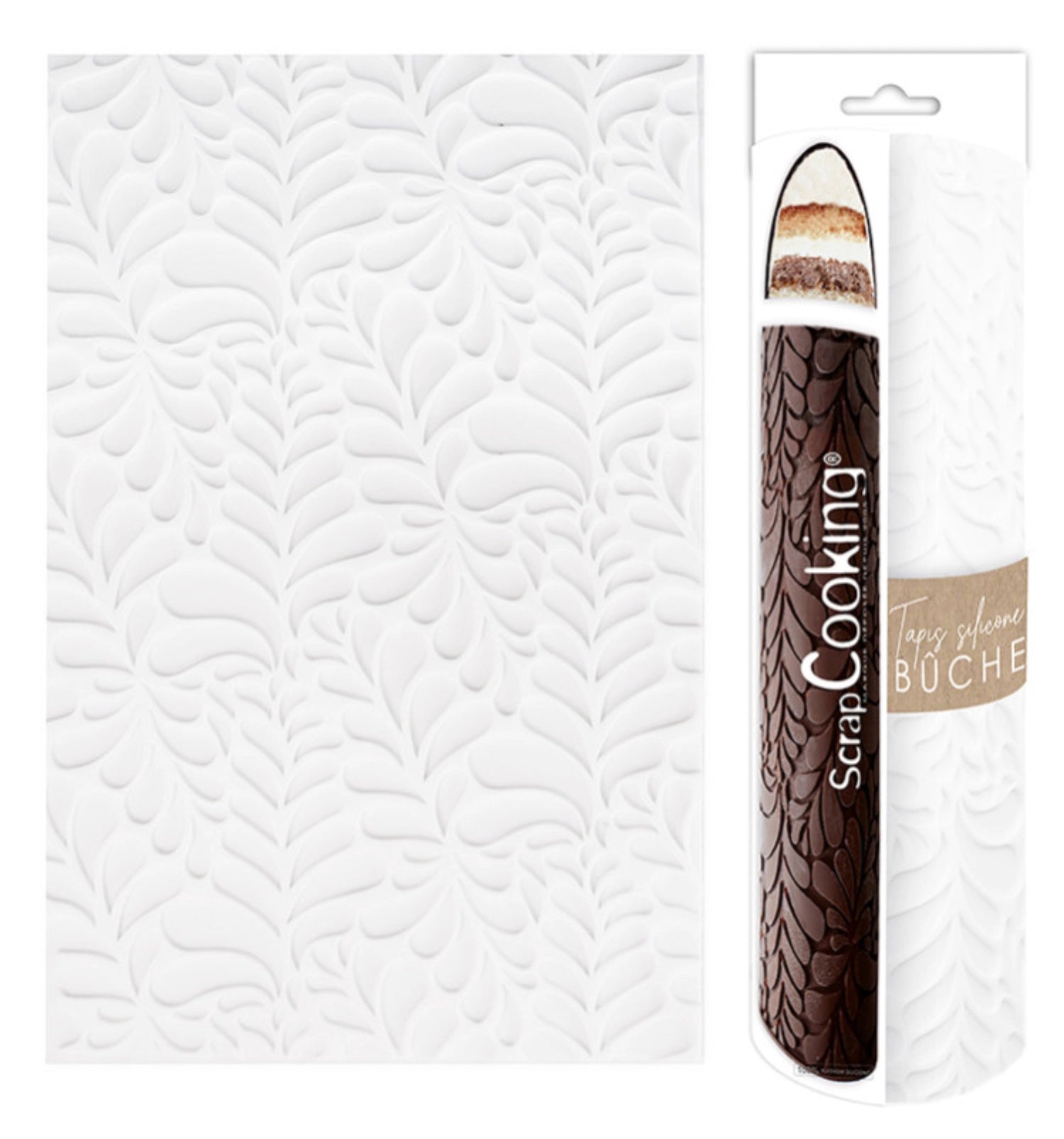 MAT BETTO SILICONE 3D ONDINE 28,3x18 cm