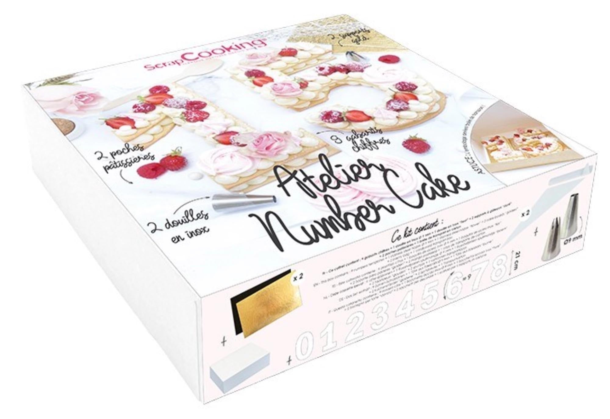 Kreative Zahlentorten mit Atelier Number Cake von Scrap Cooking.